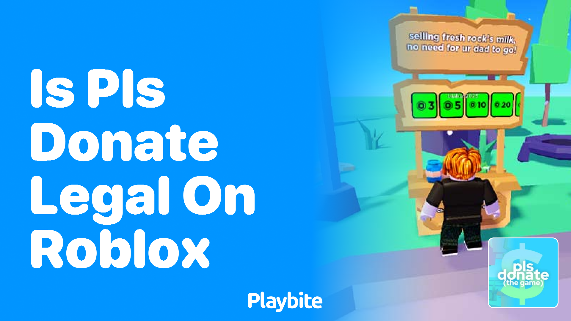 Is PLS DONATE Legal on Roblox?