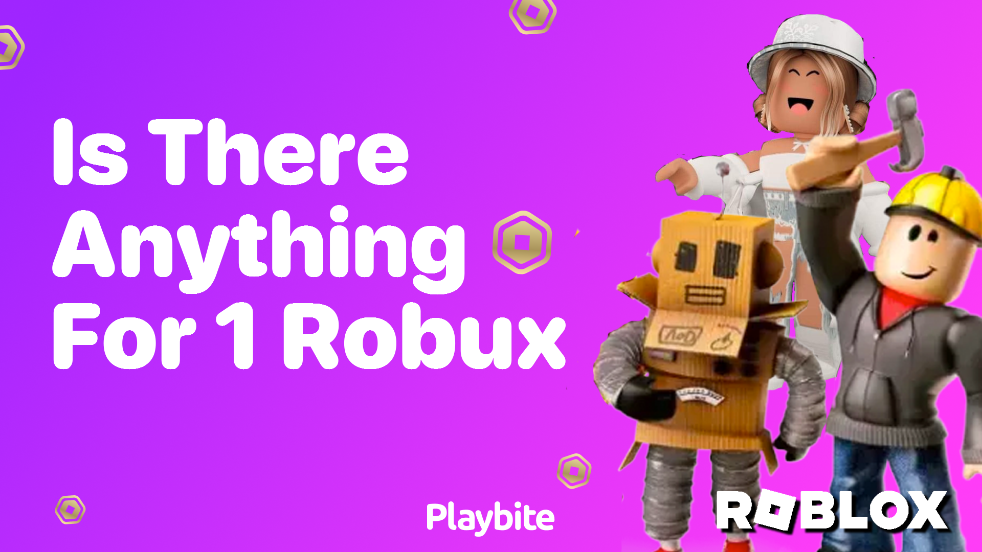 Is There Anything For 1 Robux on Roblox?