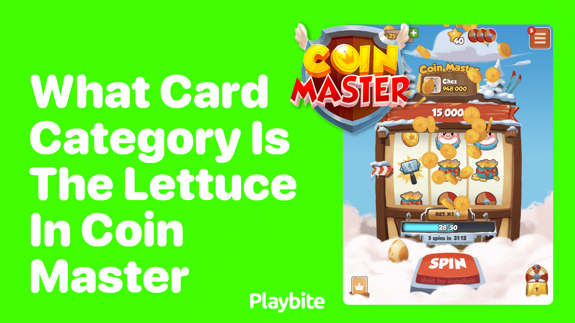 What Card Category Does Lettuce Fall Into in Coin Master?