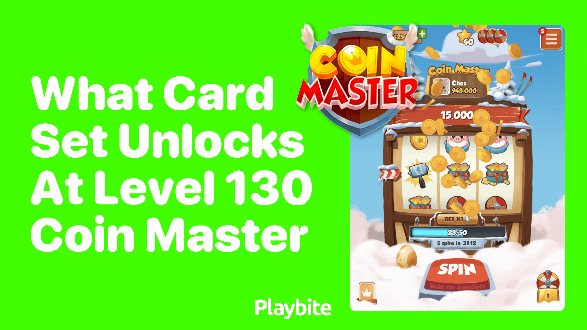 What Card Set Unlocks at Level 130 in Coin Master?