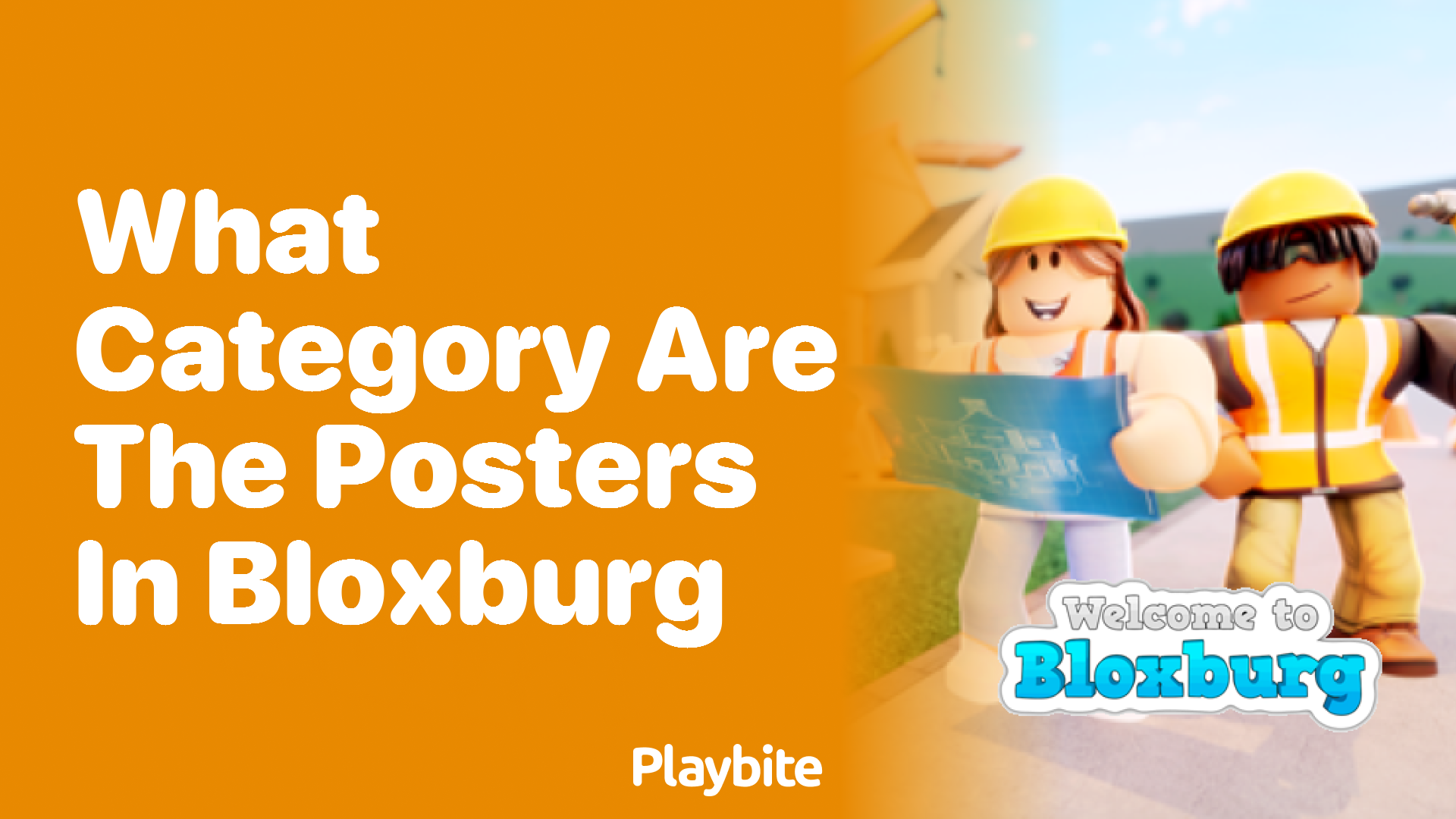 What Category Are the Posters in Bloxburg?