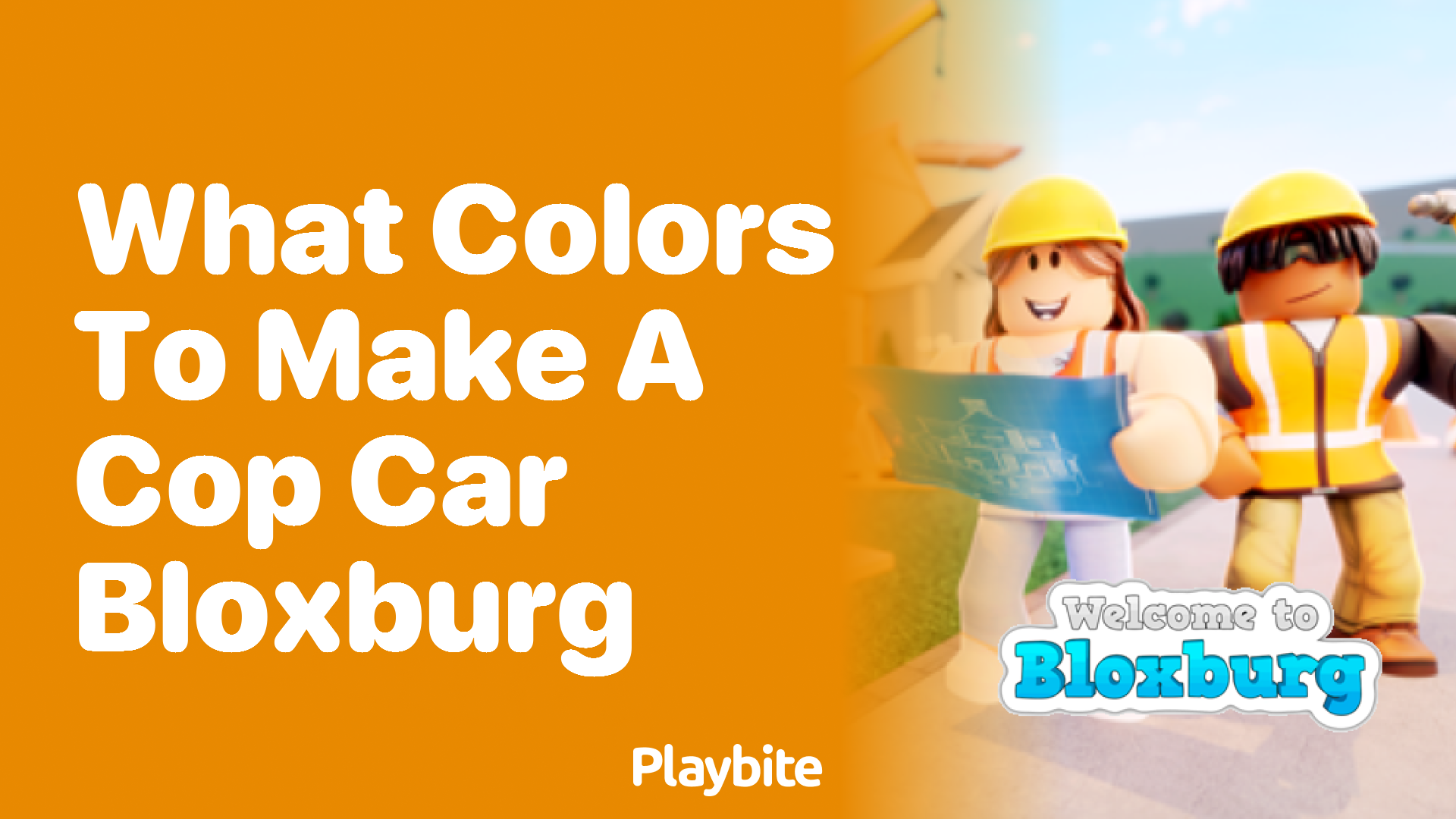 What Colors to Make a Cop Car in Bloxburg?