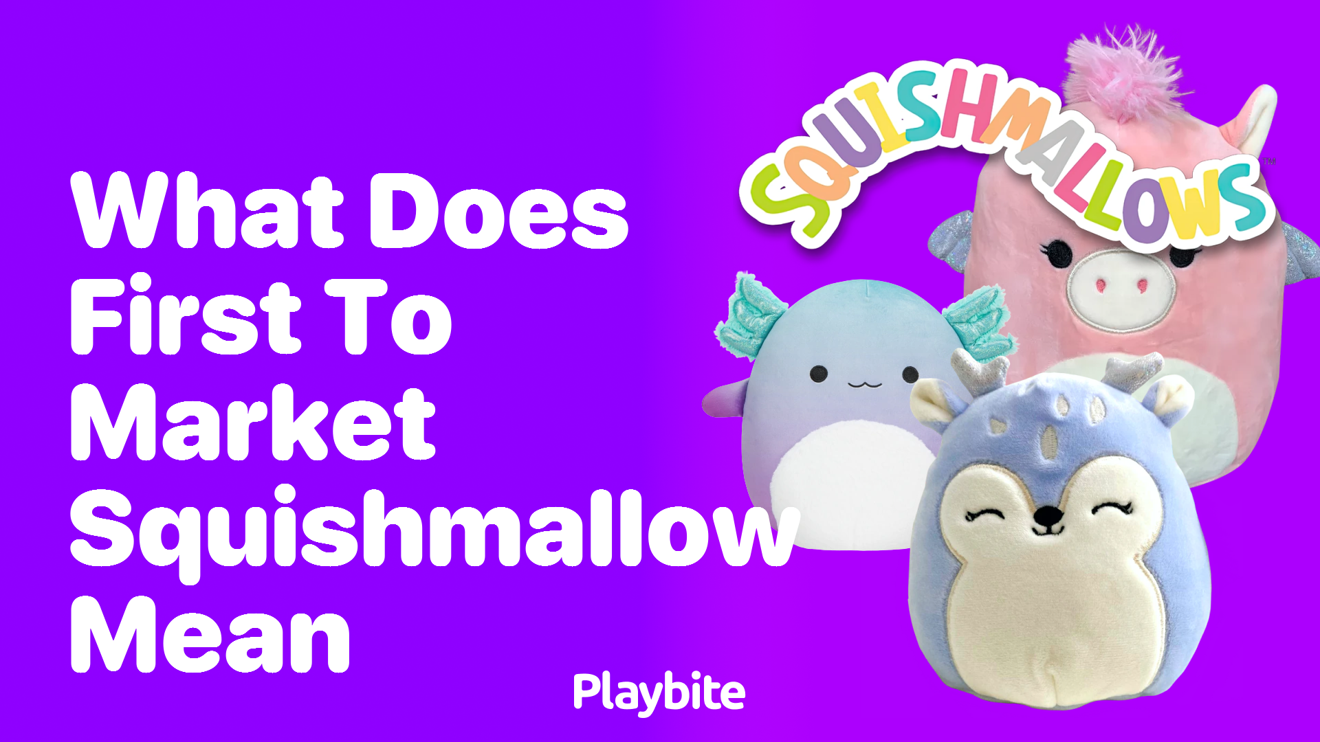 What Does &#8216;First to Market&#8217; Squishmallow Mean? Unpacking the Hype