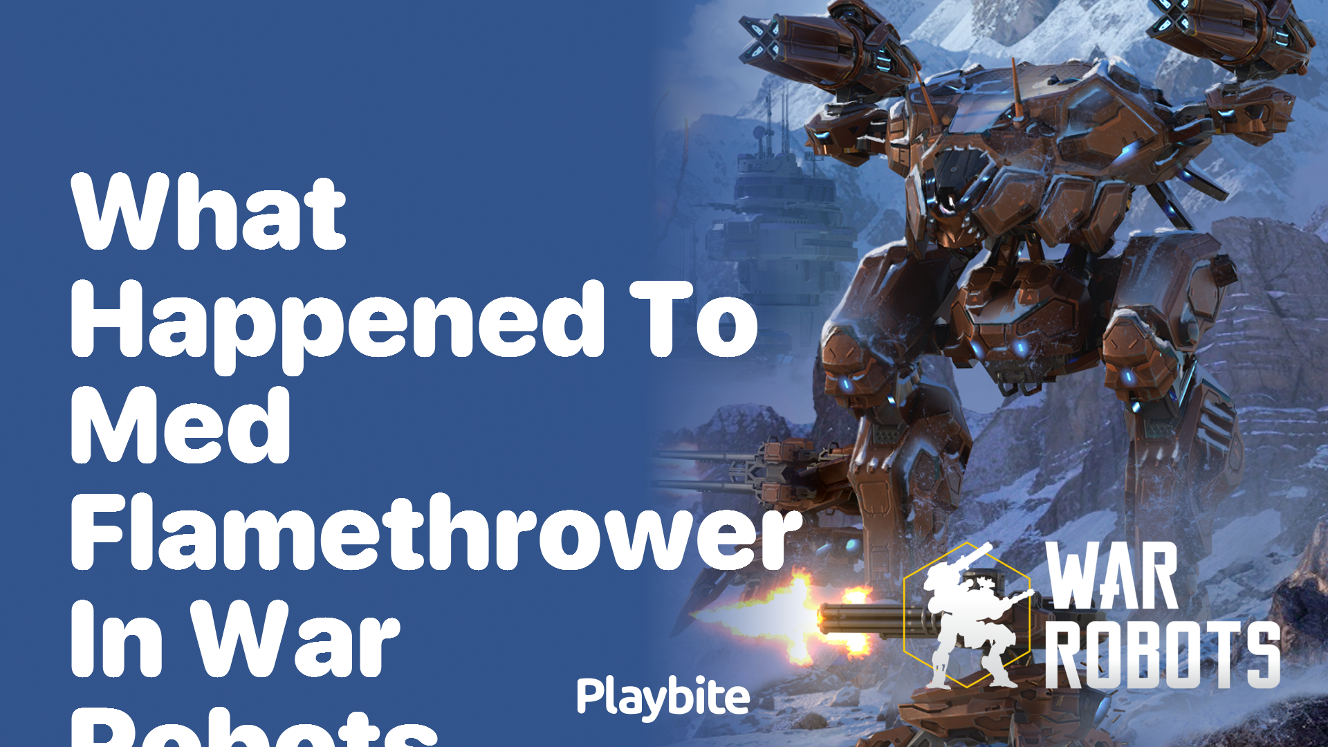 What Happened to the Med Flamethrower in War Robots?