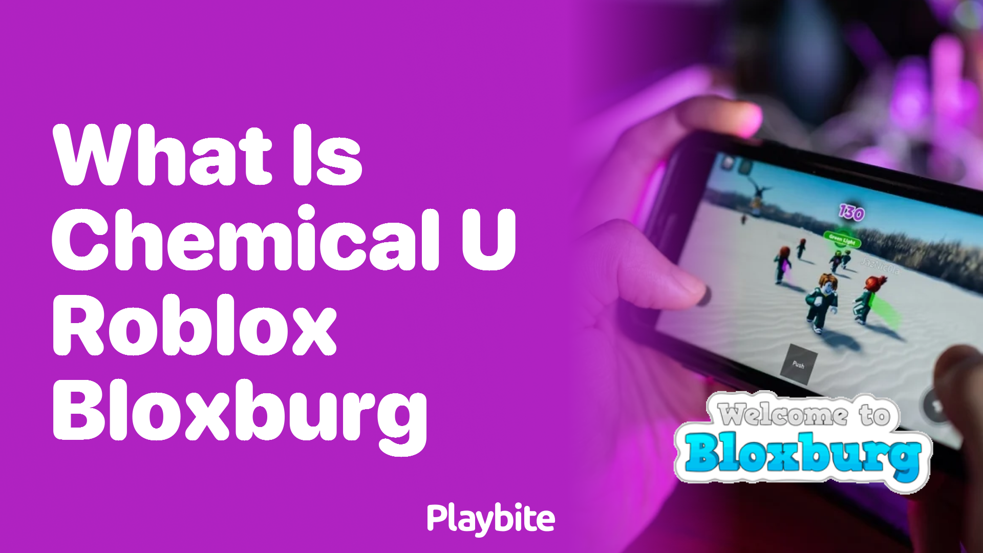 What is Chemical U in Roblox Bloxburg?