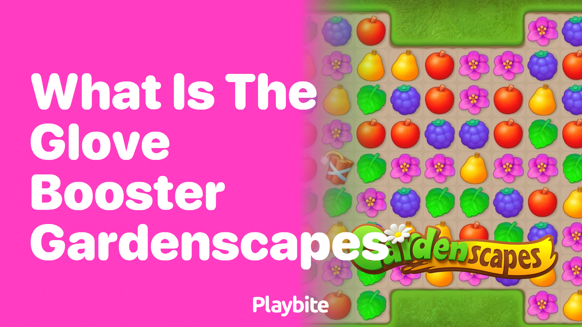 What is the Glove Booster in Gardenscapes?