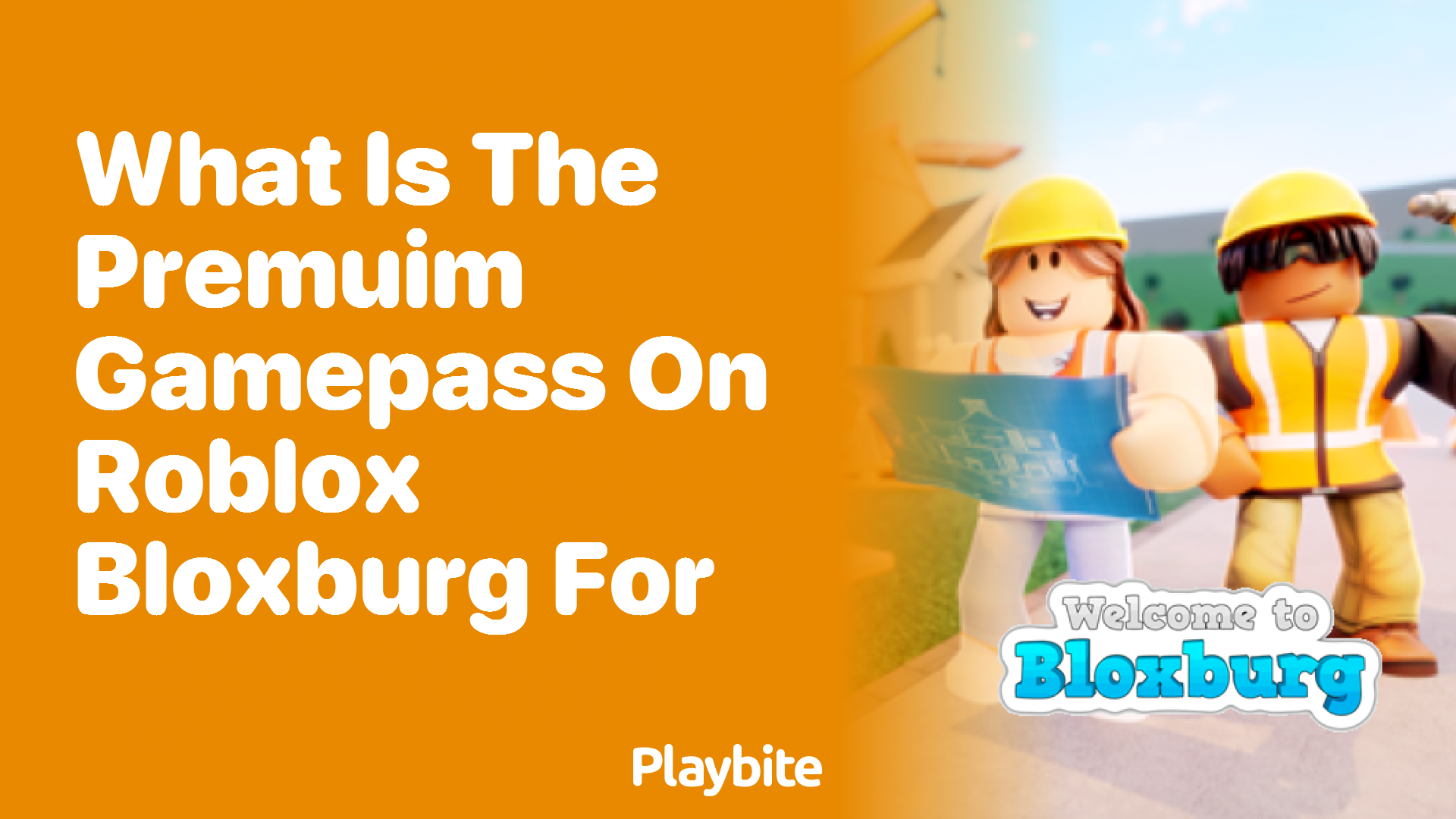 What is the Premium Gamepass on Roblox Bloxburg For?