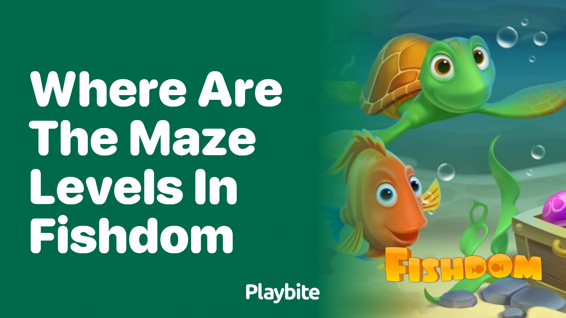 Where Are the Maze Levels in Fishdom?