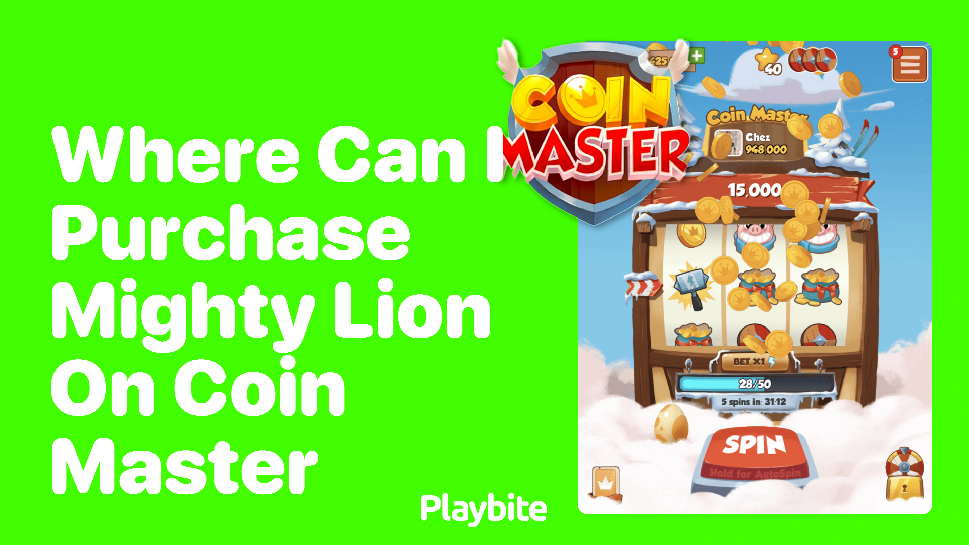 Where Can I Purchase Mighty Lion on Coin Master?