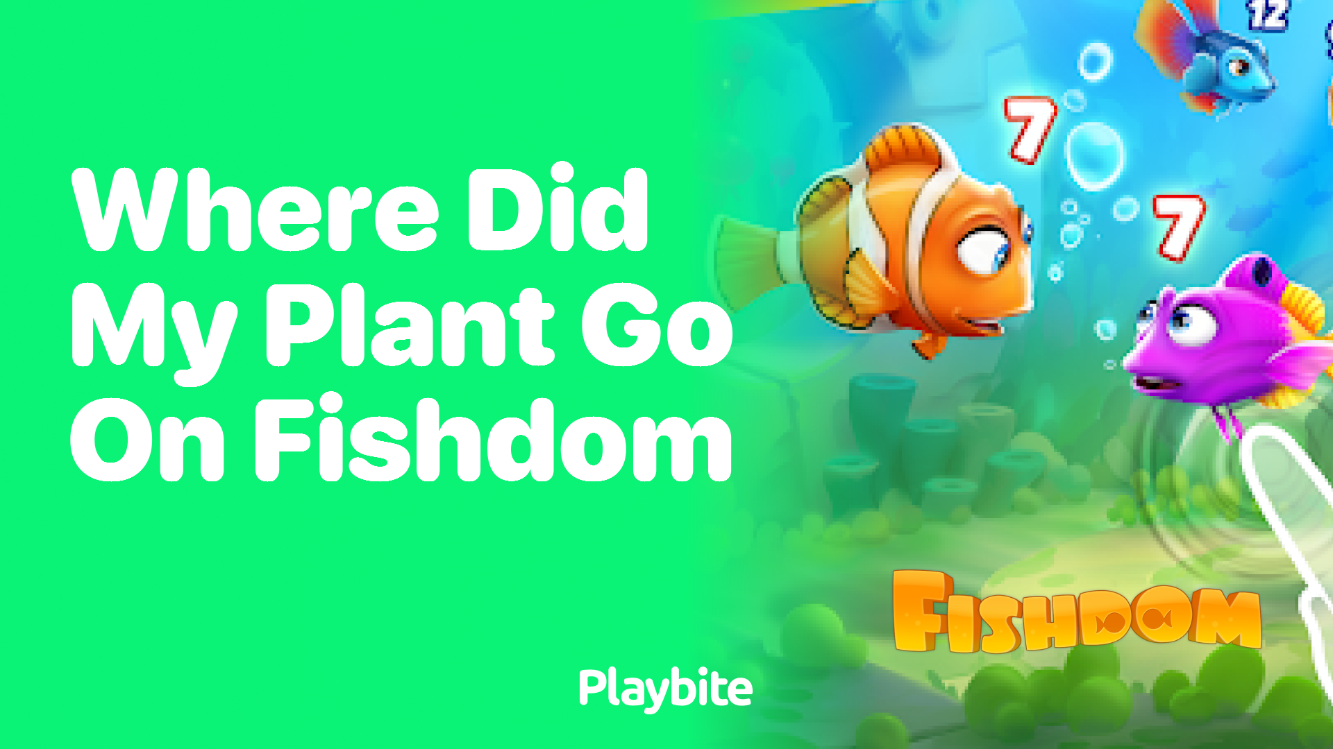 Where Did My Plant Go in Fishdom? Solving the Mystery