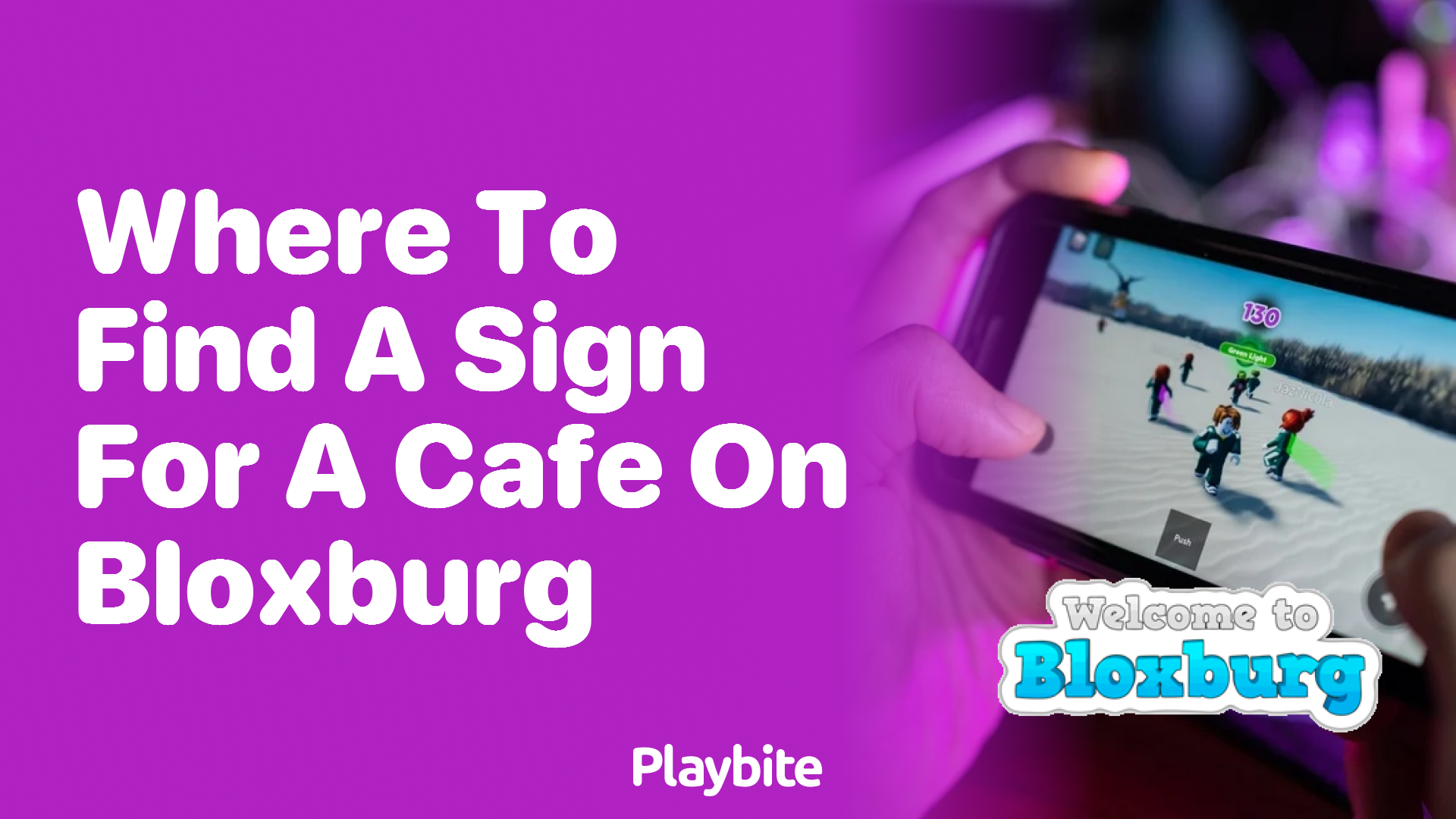 Where to Find a Sign for a Cafe on Bloxburg