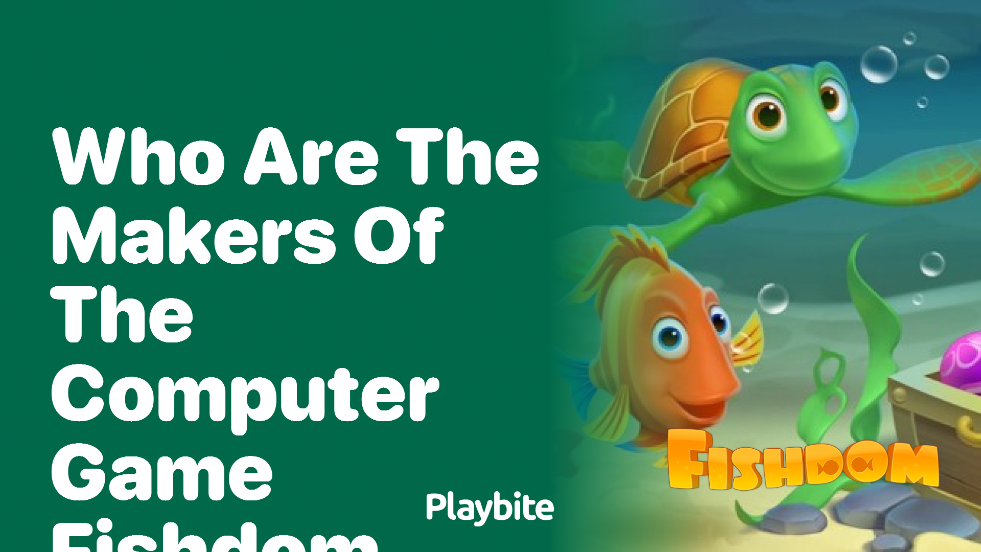 Who Are the Makers of the Computer Game Fishdom?