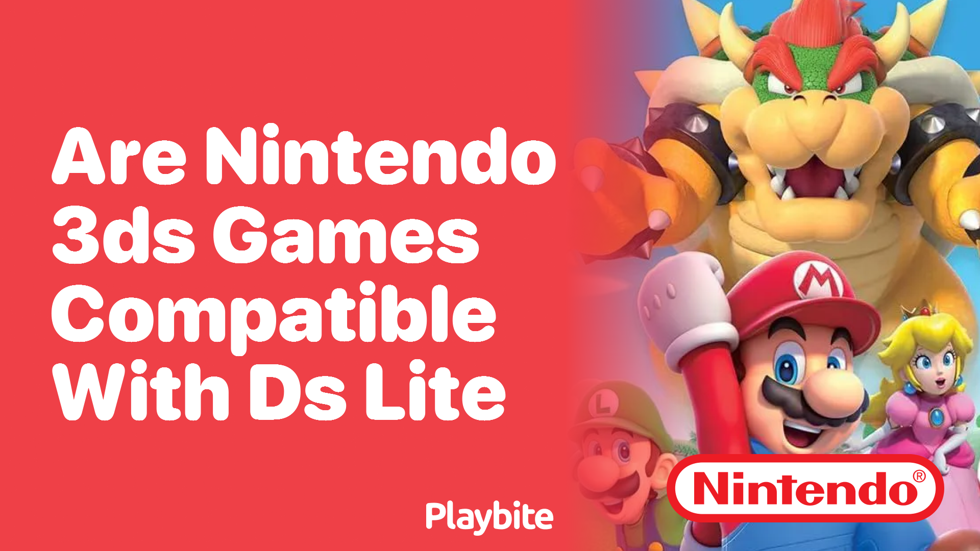 Are Nintendo 3DS Games Compatible with DS Lite? - Playbite