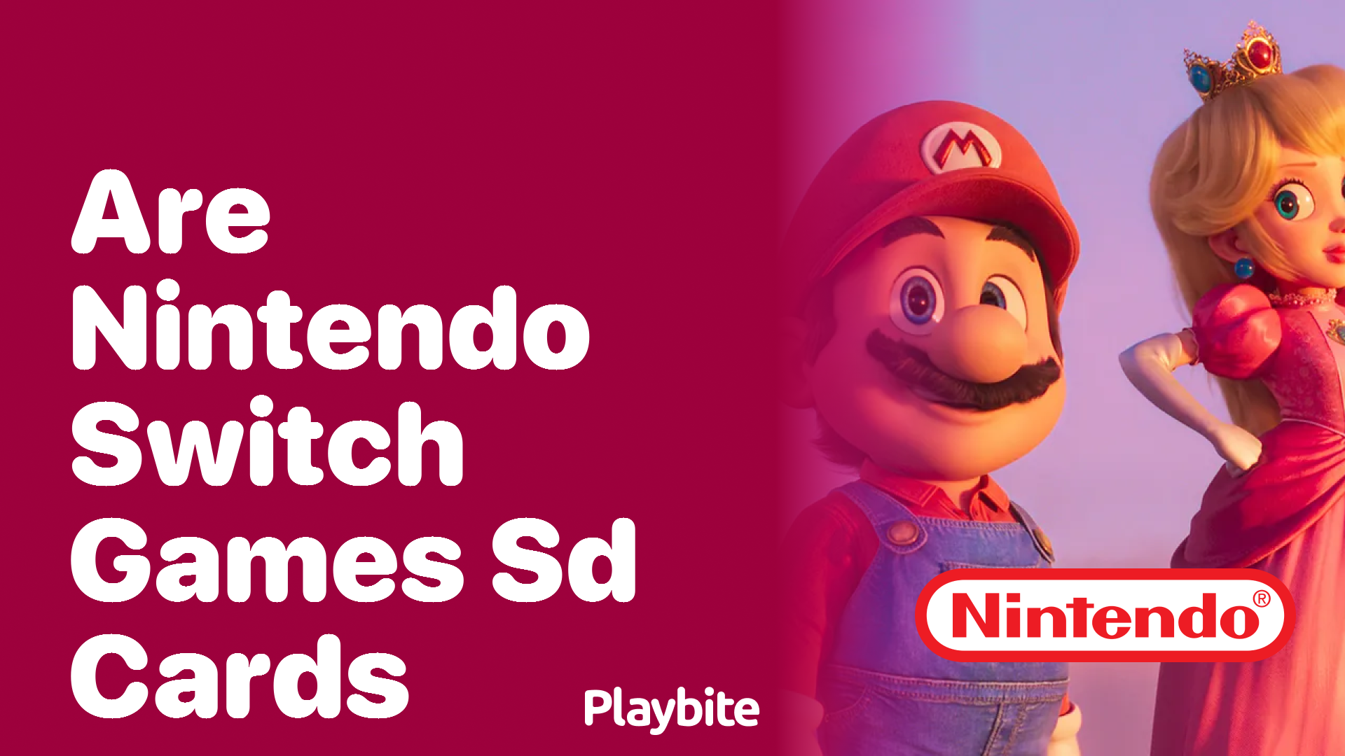 Are Nintendo Switch Games SD Cards? - Playbite