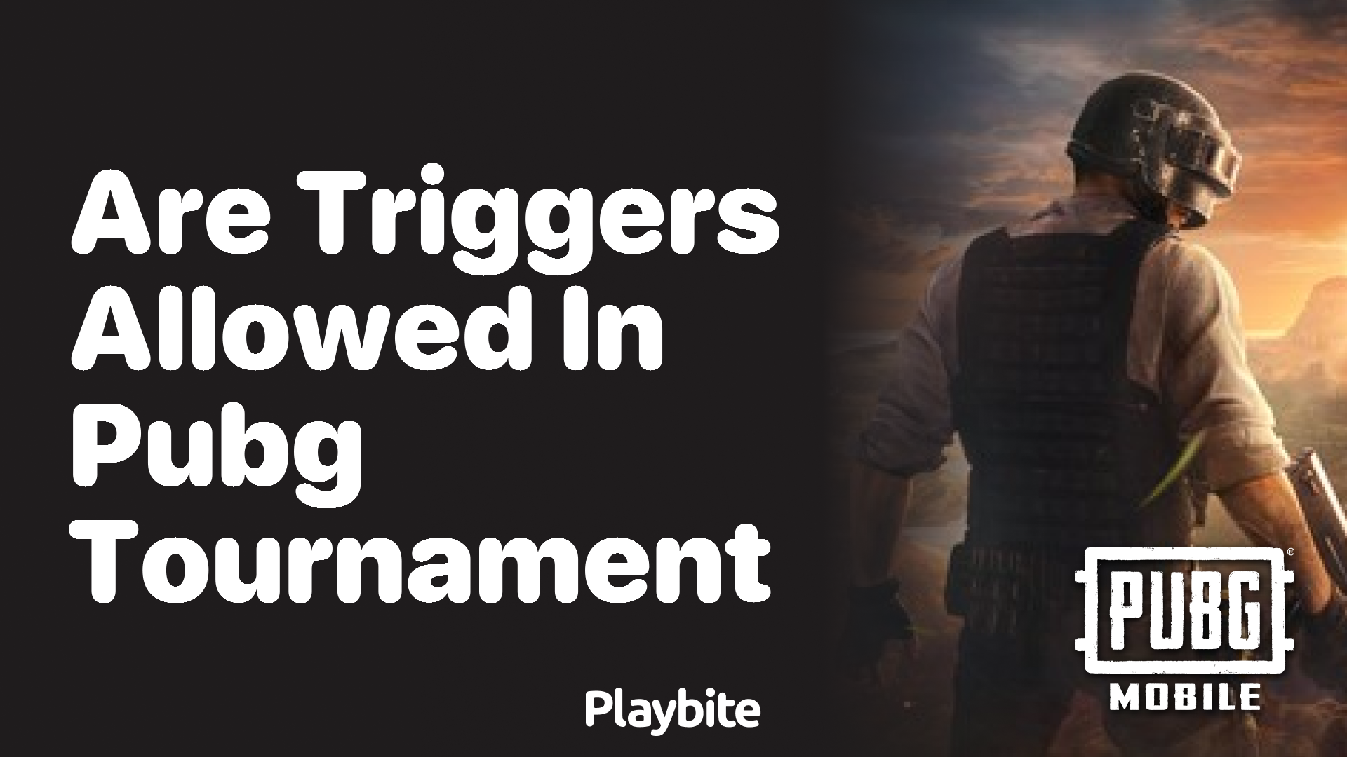 Are Triggers Allowed in PUBG Tournament?