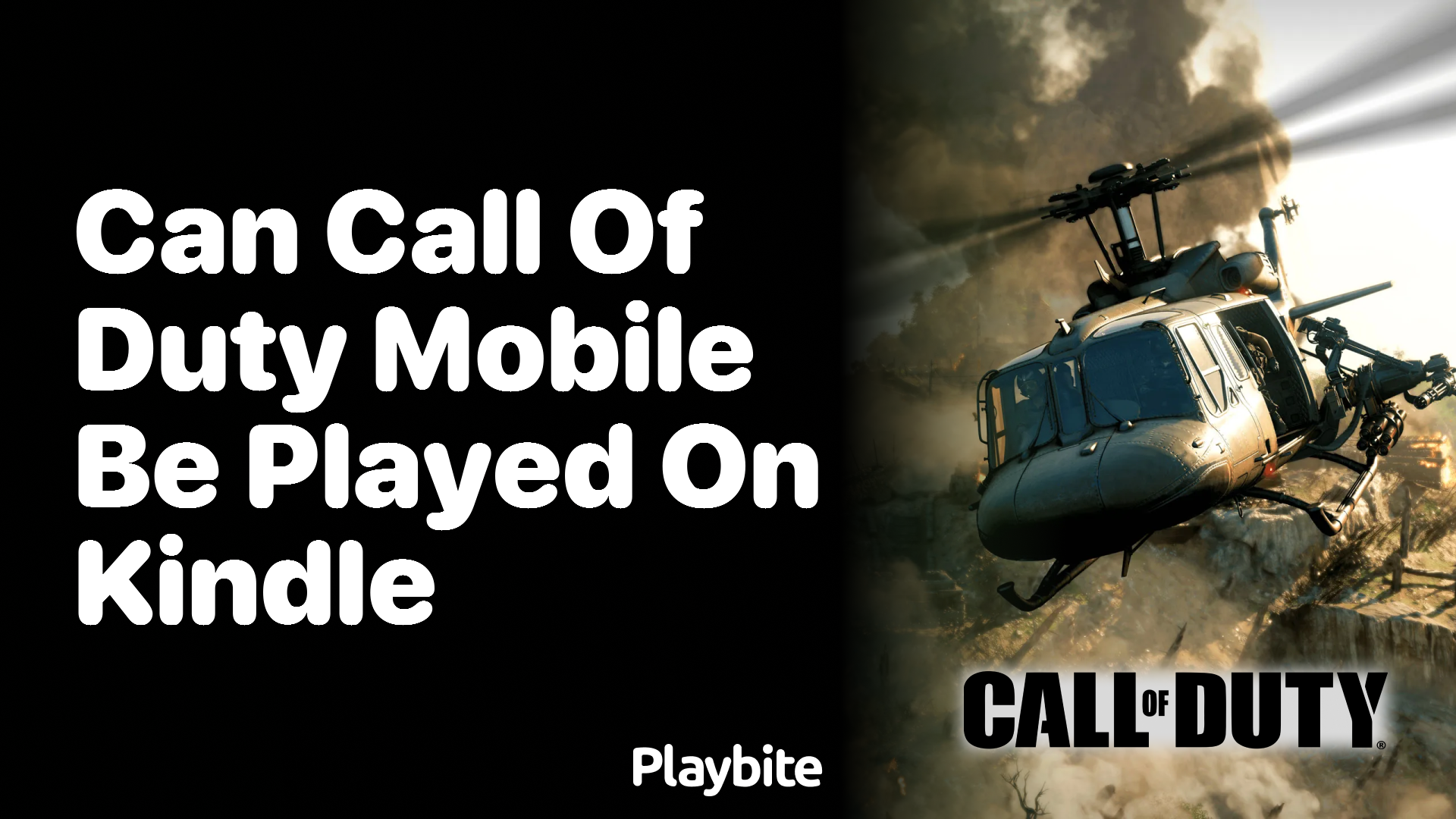 Can Call of Duty Mobile Be Played on Kindle?