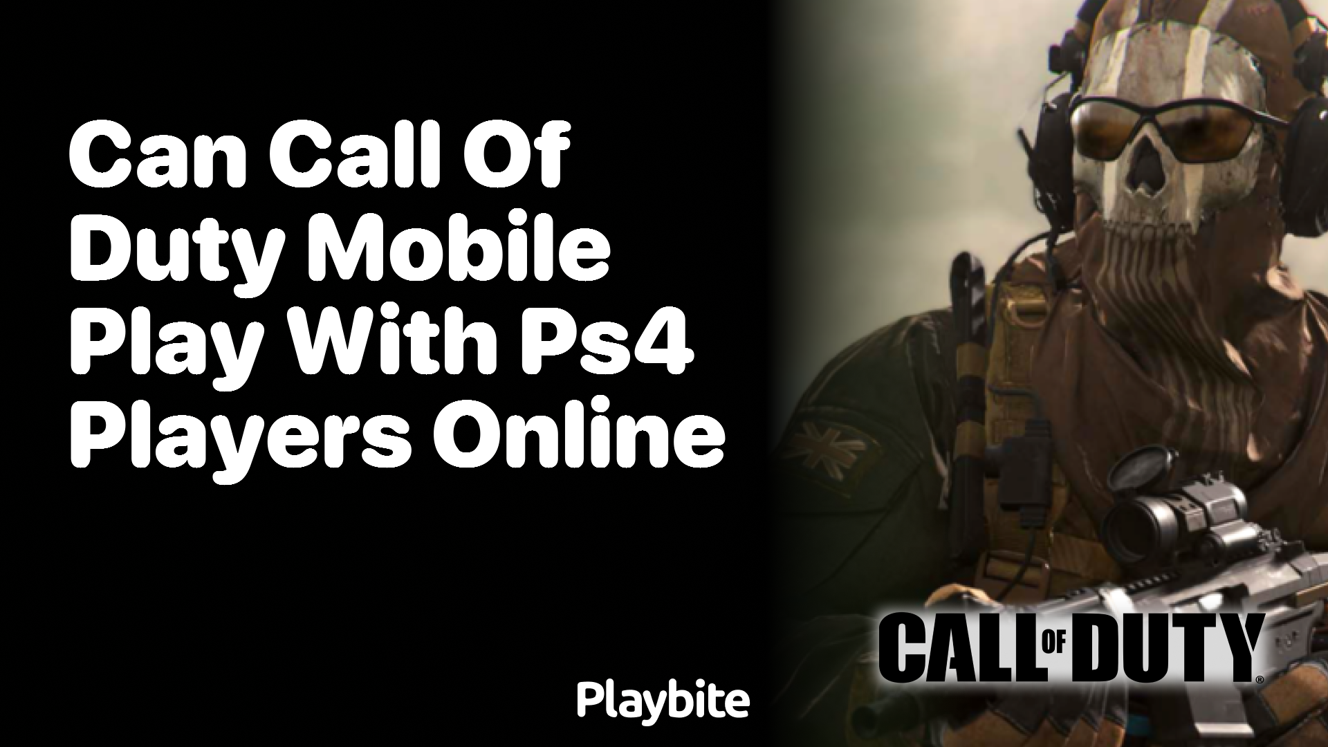 Can Call of Duty Mobile Play With PS4 Players Online?