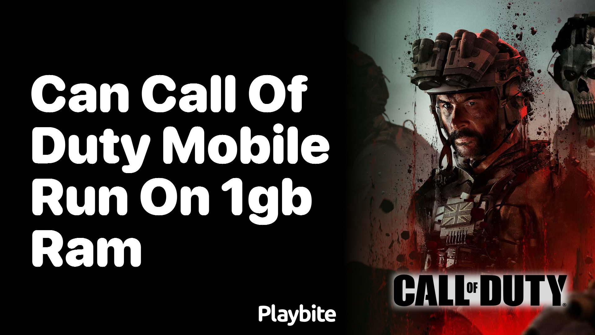 Can Call of Duty Mobile Run on 1GB RAM? - Playbite