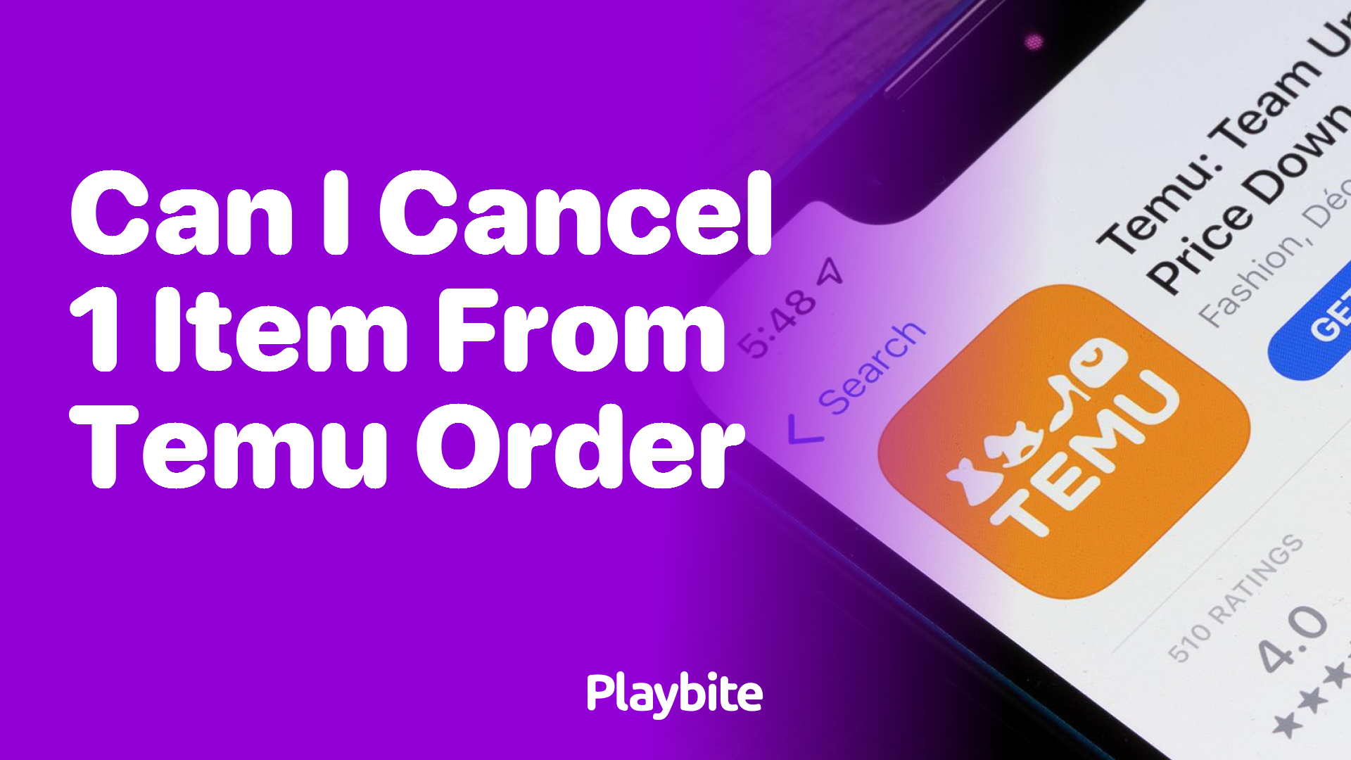 Can I Cancel One Item from My Temu Order?