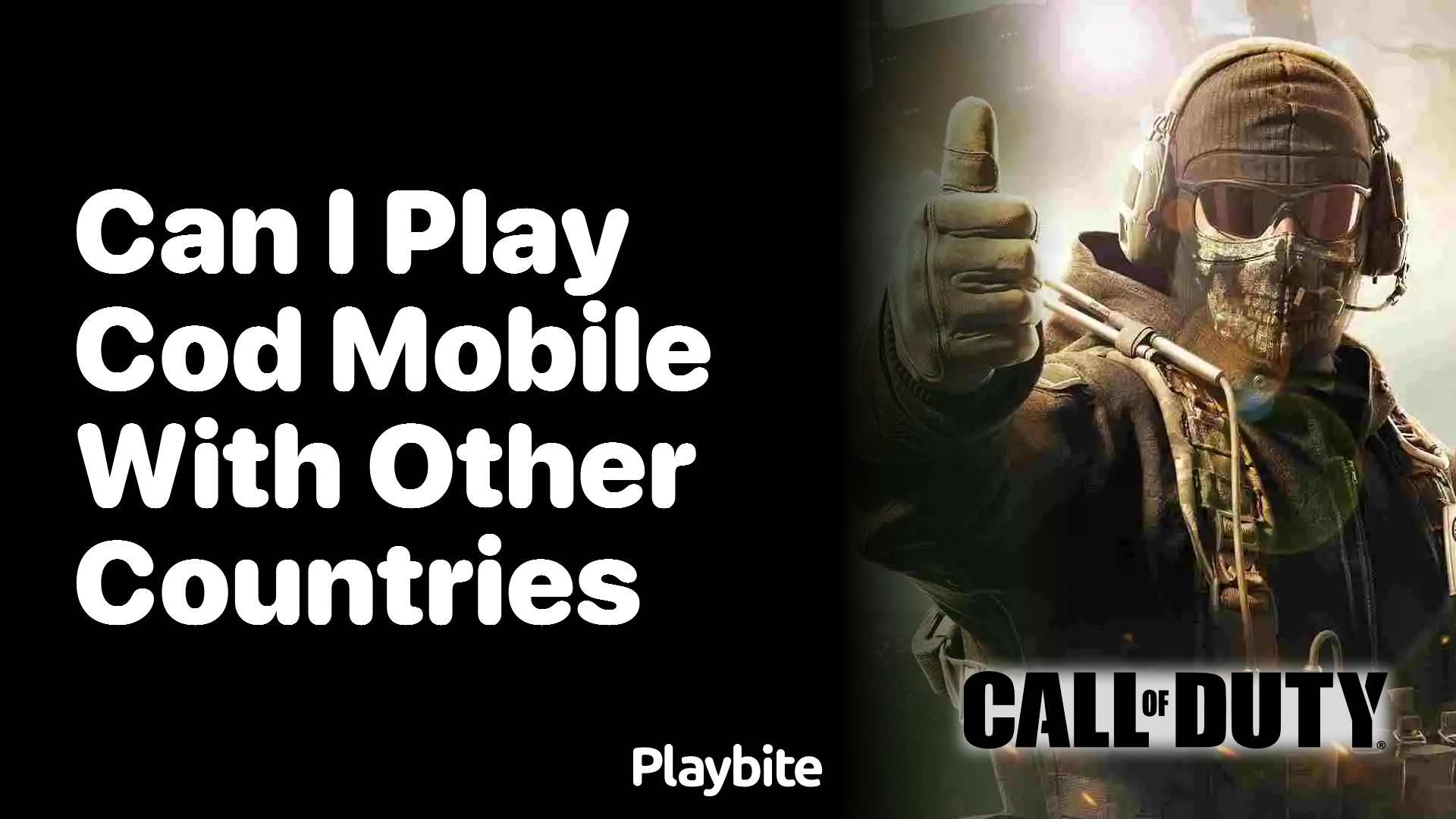 Can I Play COD Mobile With Players From Other Countries? - Playbite