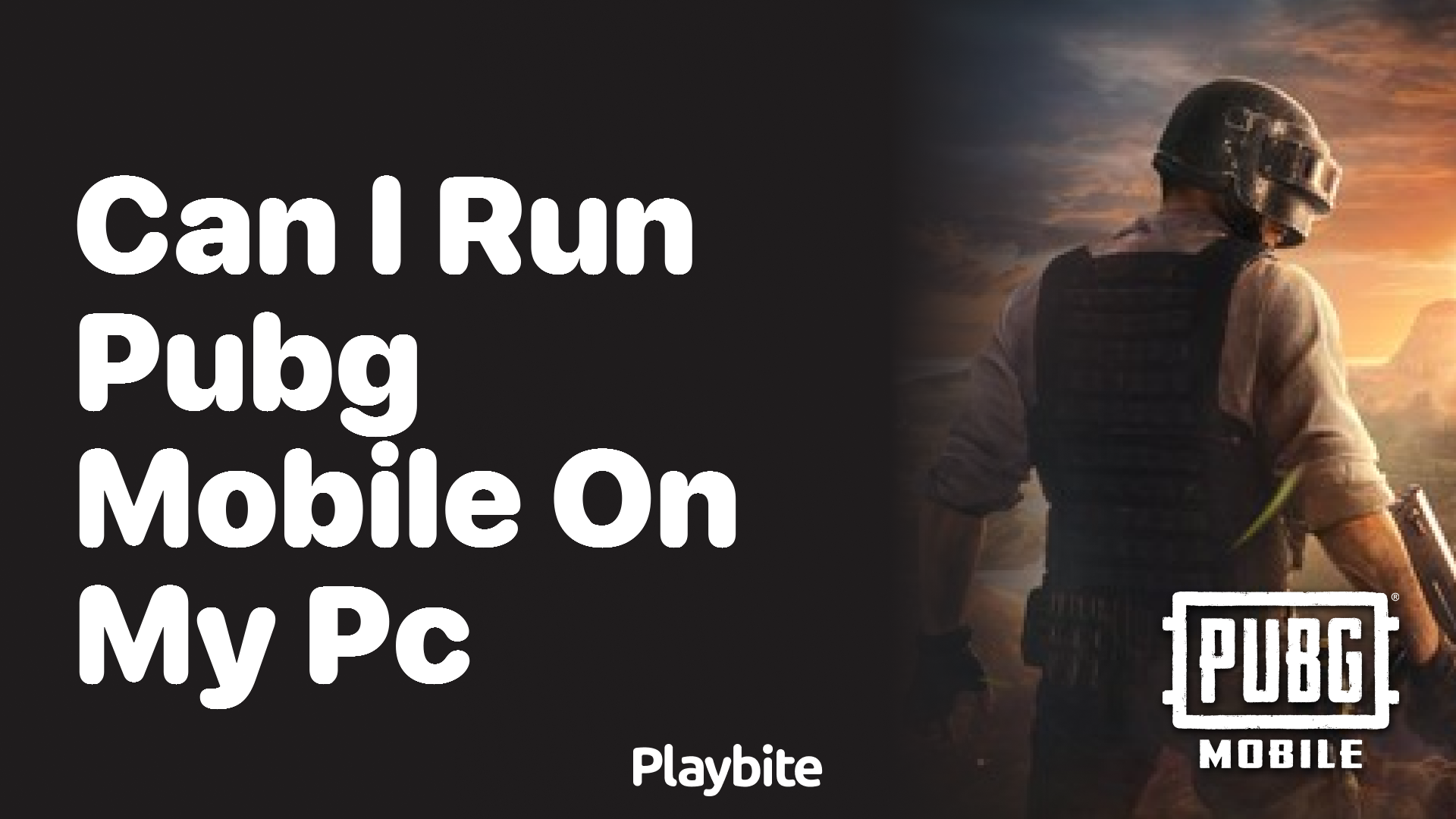 Can I Run PUBG Mobile on My PC?