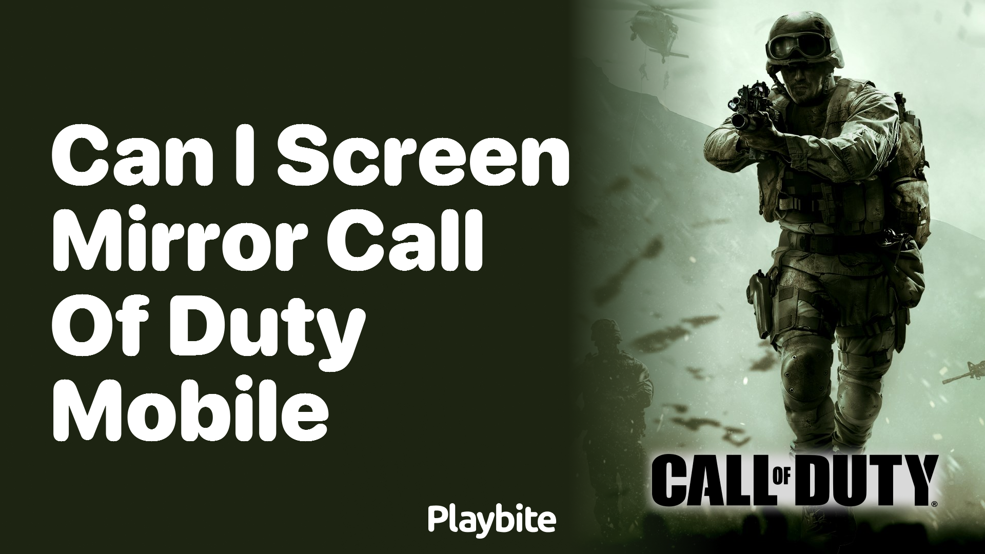 Can You Screen Mirror Call of Duty Mobile?