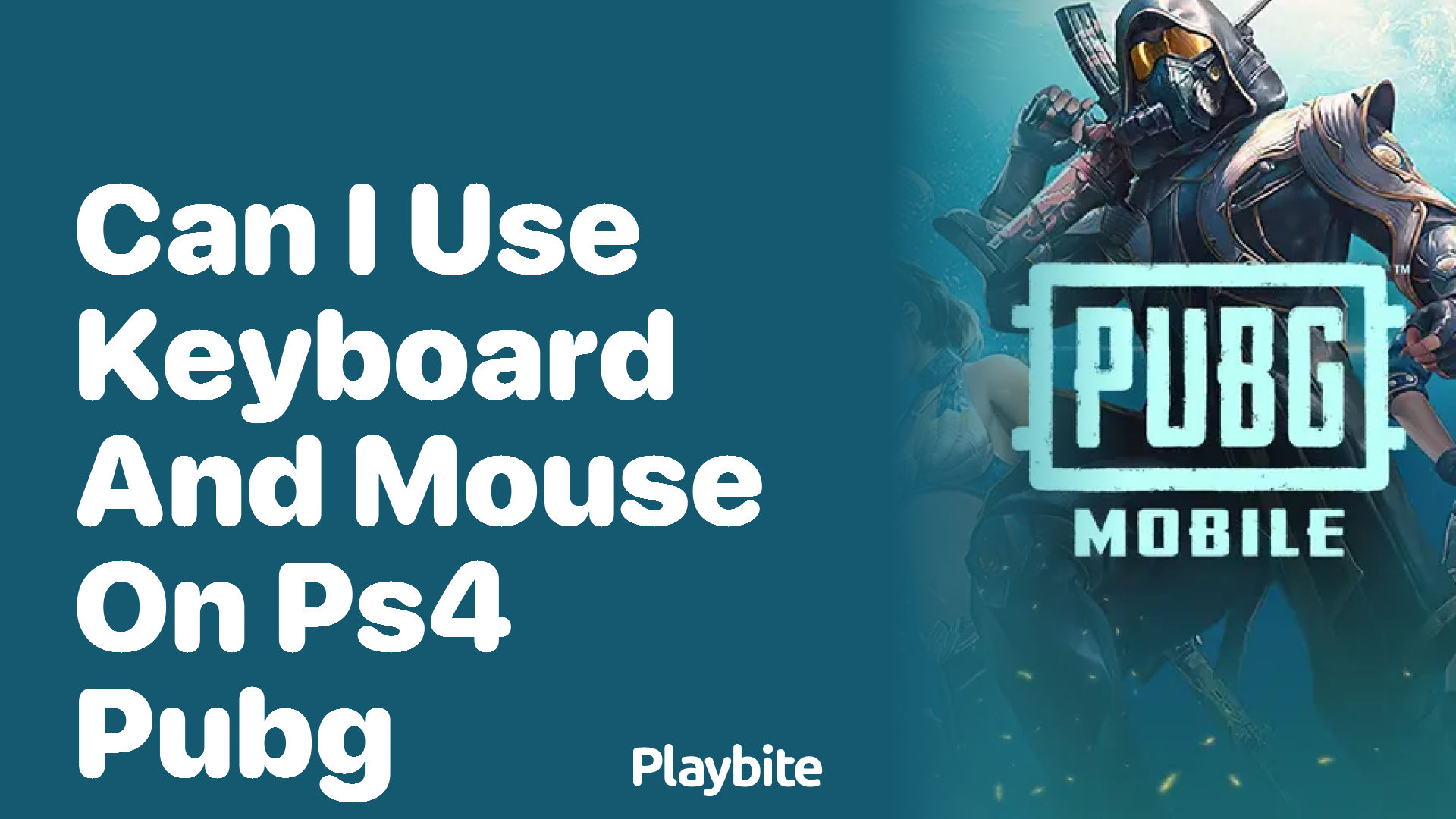 Can You Use a Keyboard and Mouse on PS4 for PUBG?