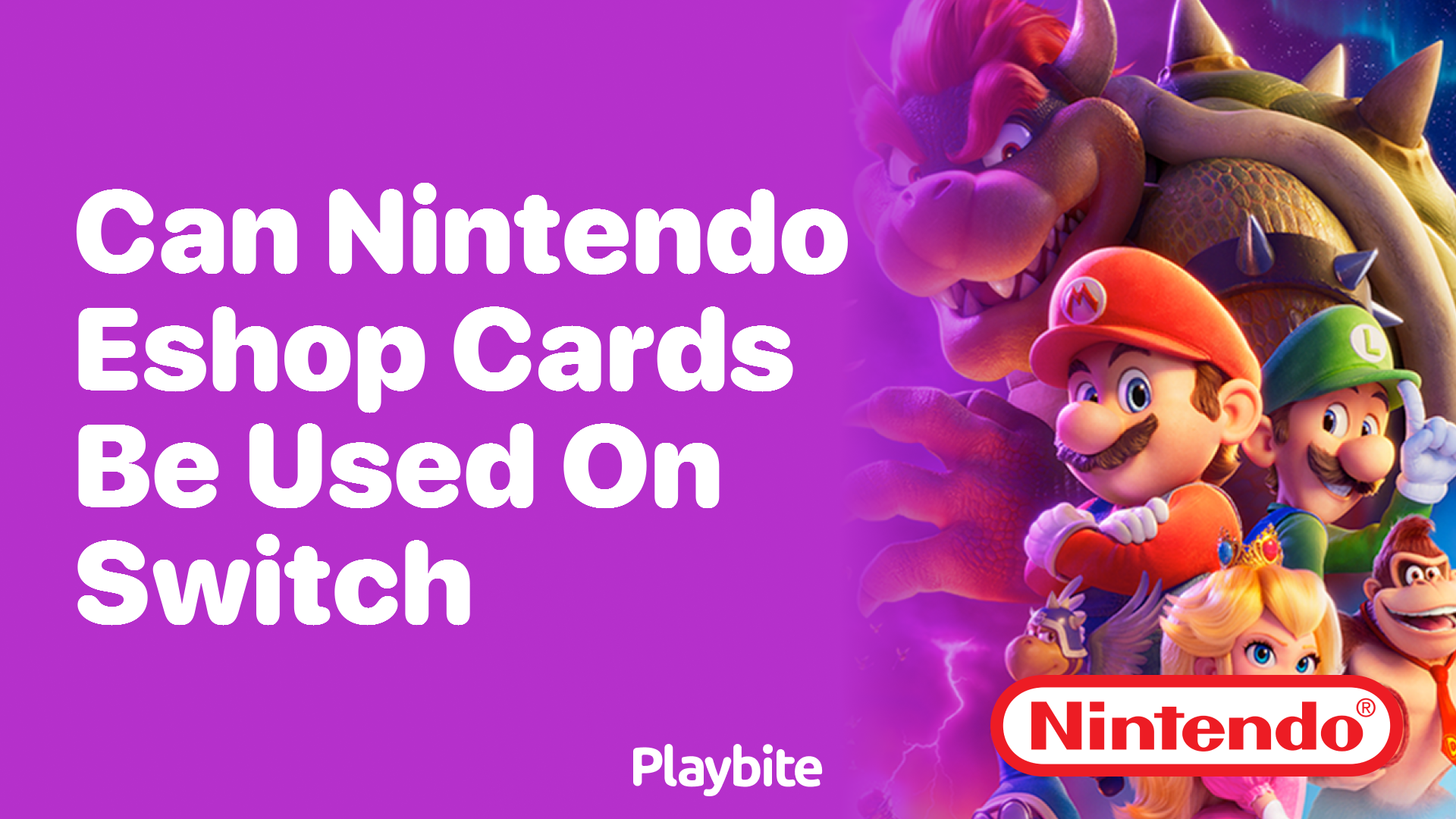 Can Nintendo eShop Cards Be Used on Switch?