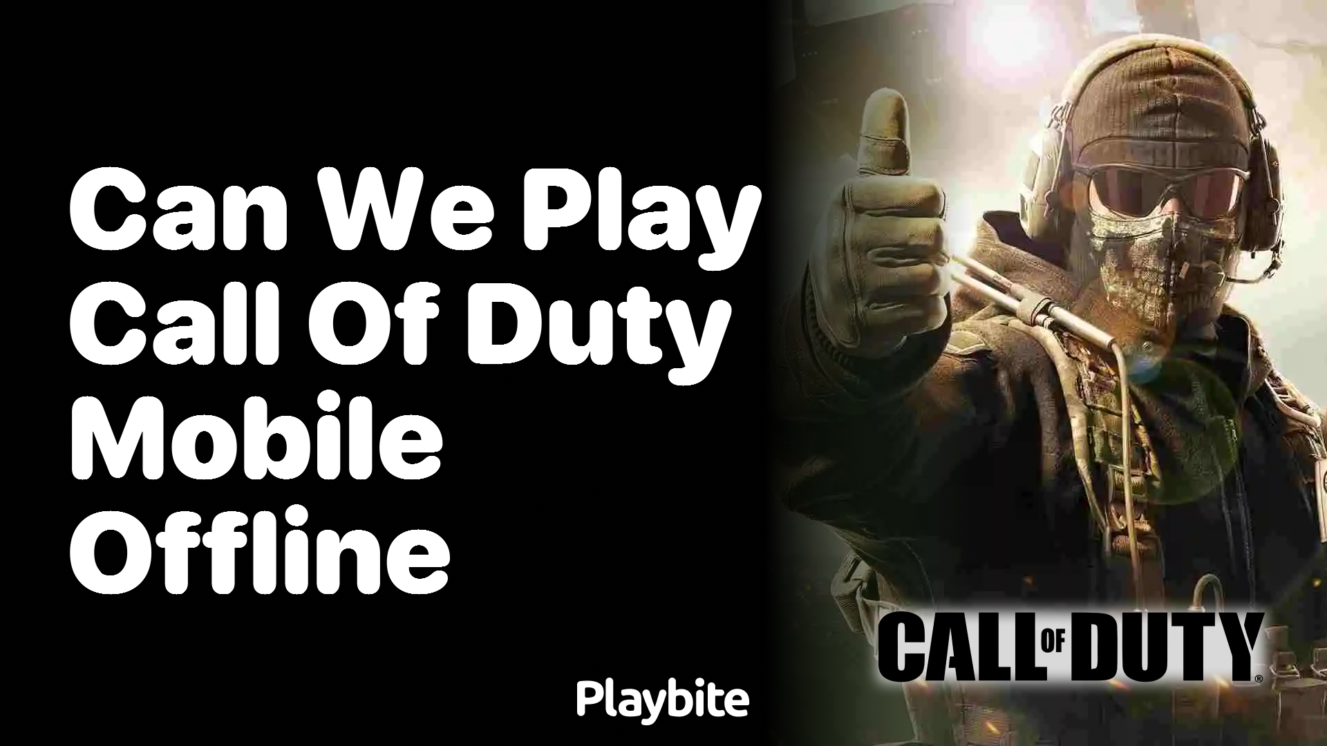 Can We Play Call of Duty Mobile Offline?