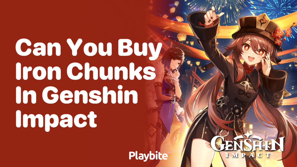 Can You Buy Iron Chunks in Genshin Impact? - Playbite