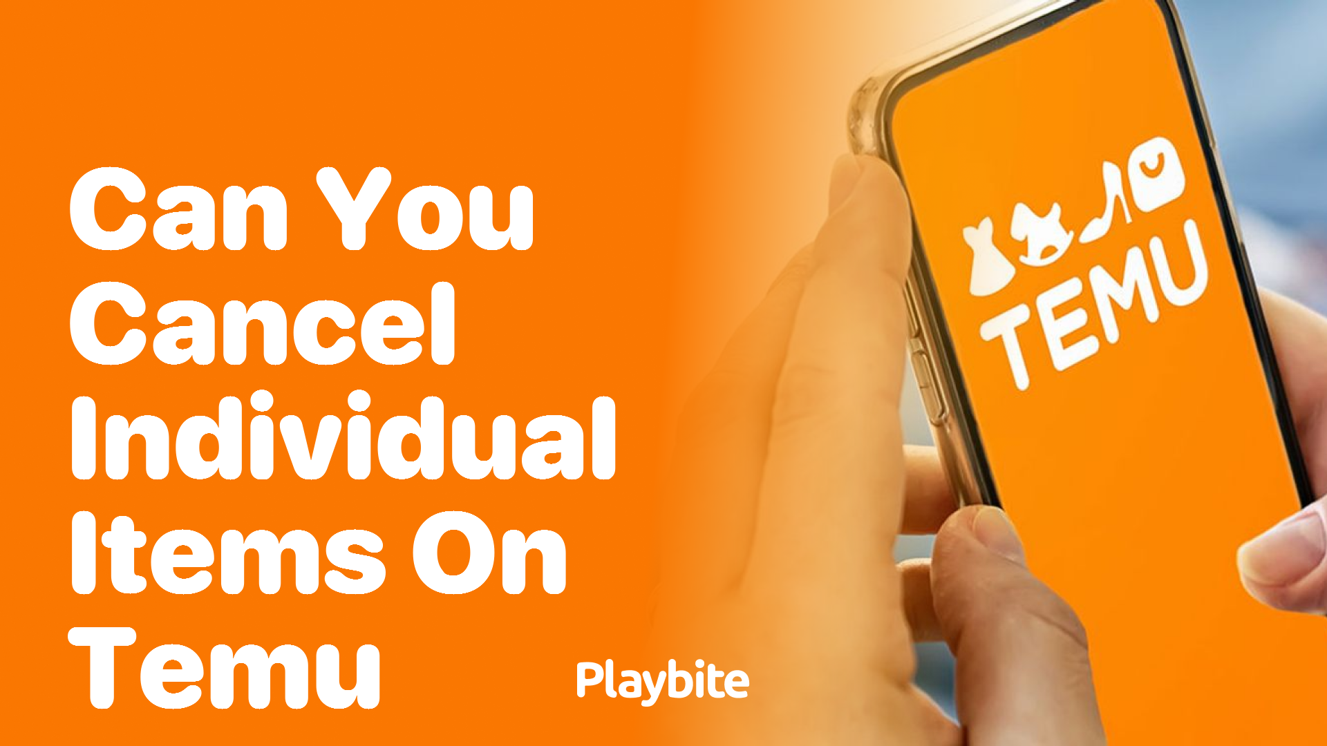 Can You Cancel Individual Items on Temu?