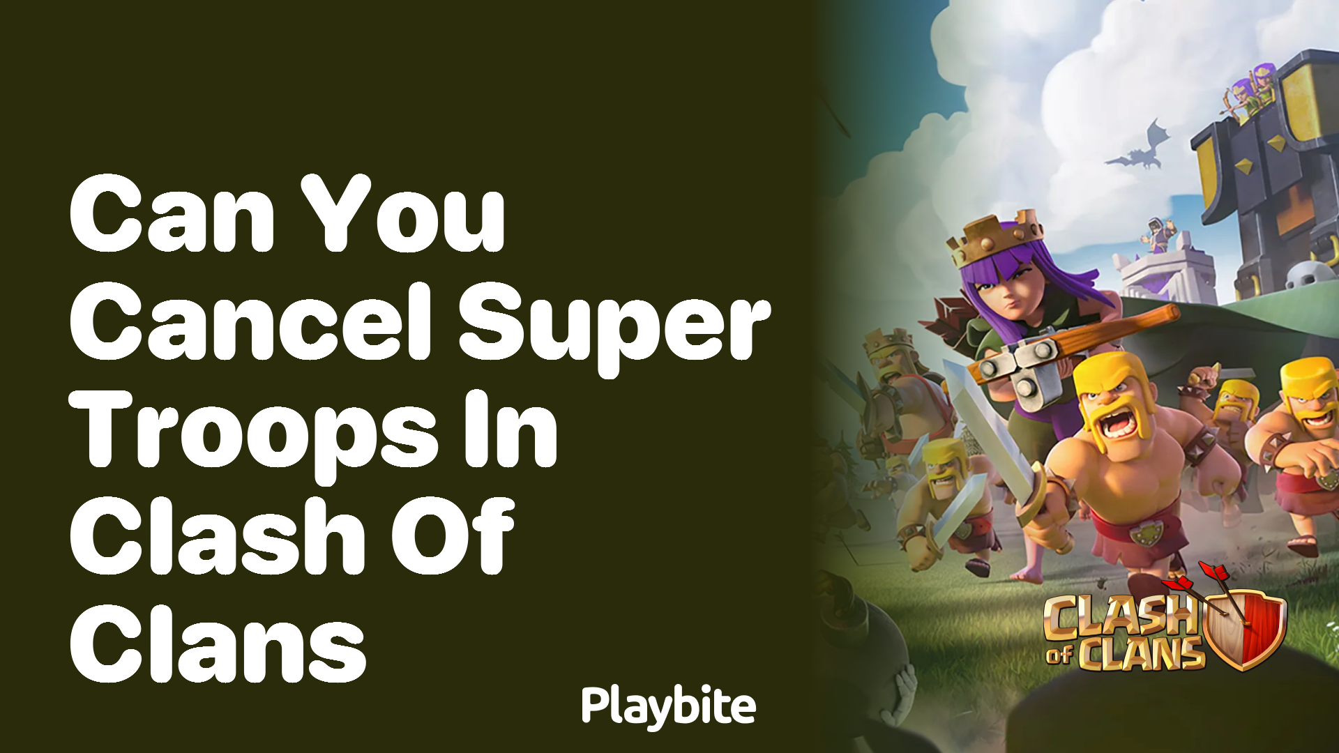 Can You Cancel Super Troops in Clash of Clans?