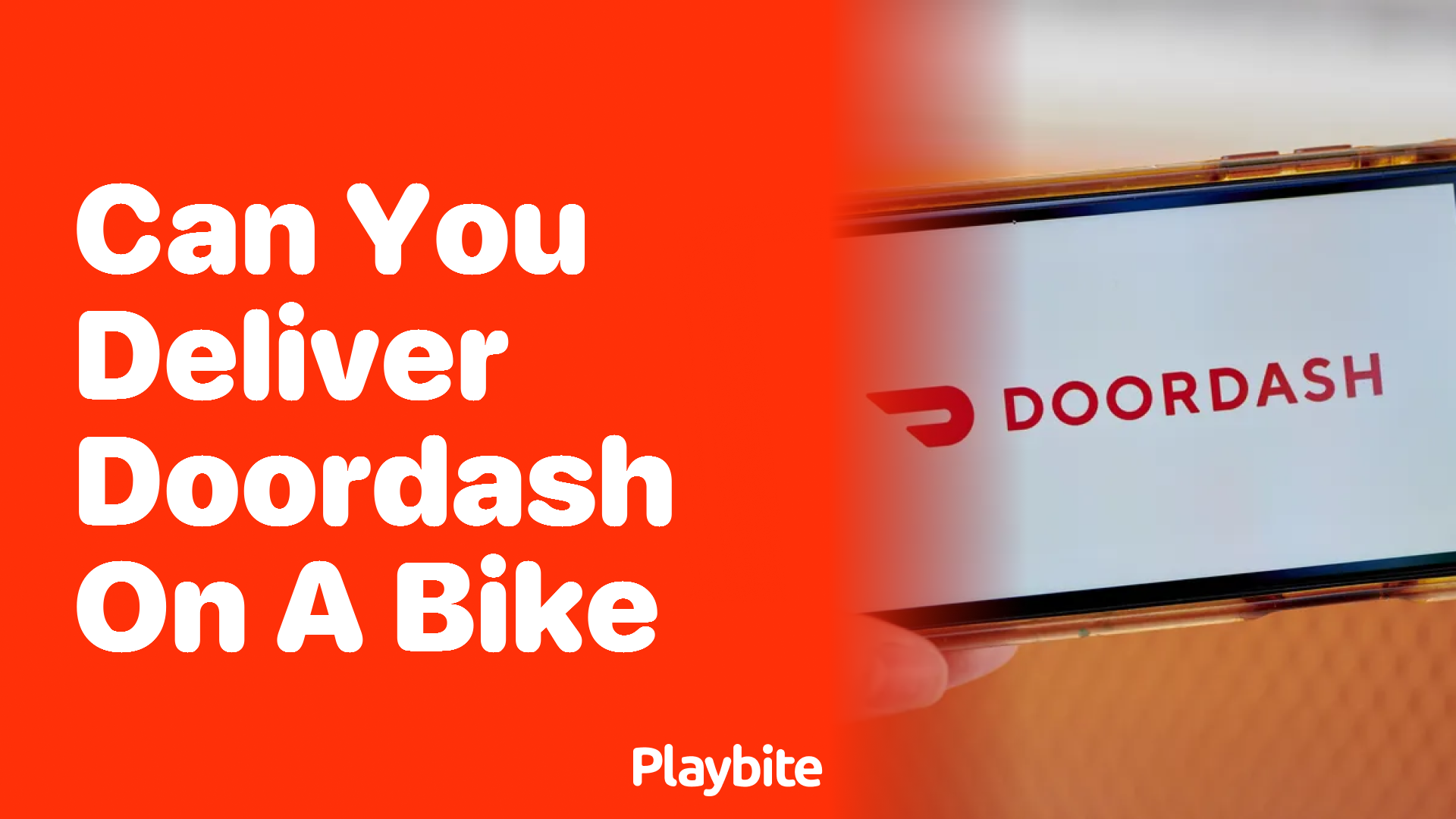 Can You Deliver DoorDash on a Bike? Find Out Here! - Playbite