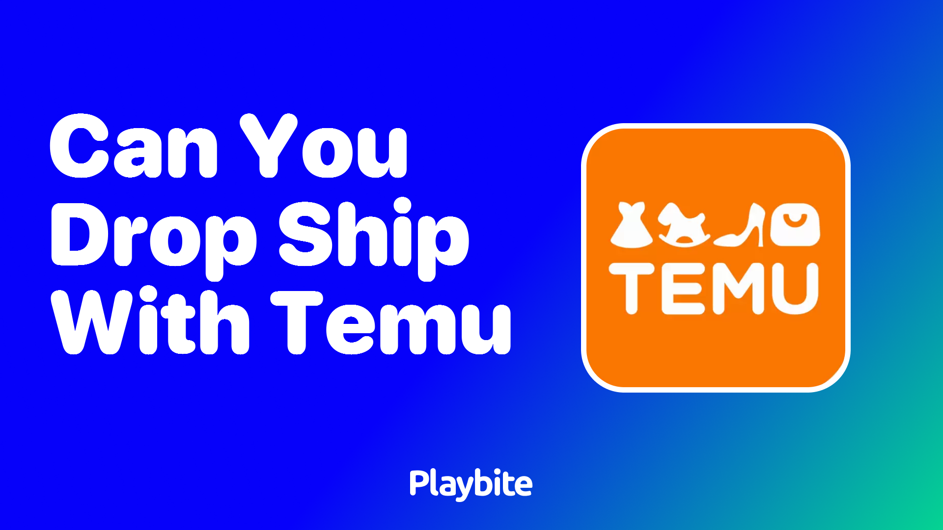 Can You Drop Ship with Temu?