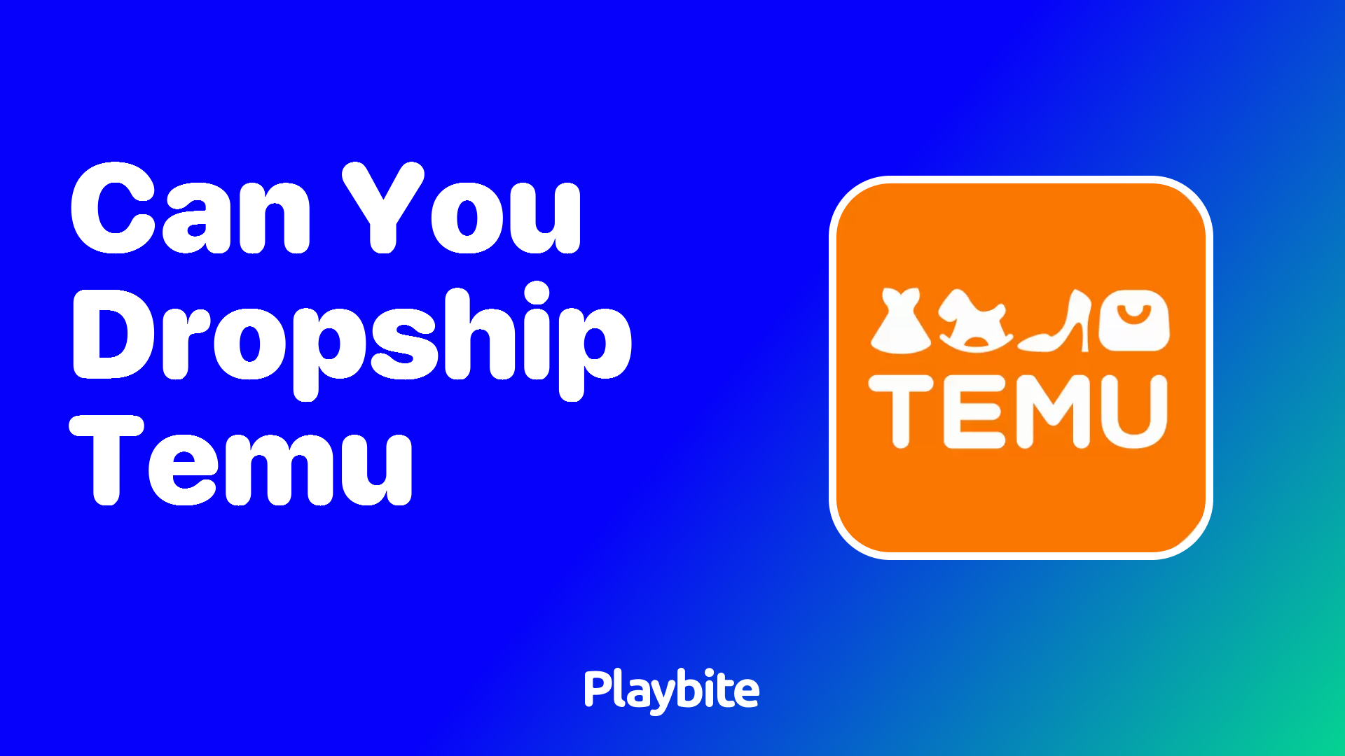 Can You Dropship with Temu?