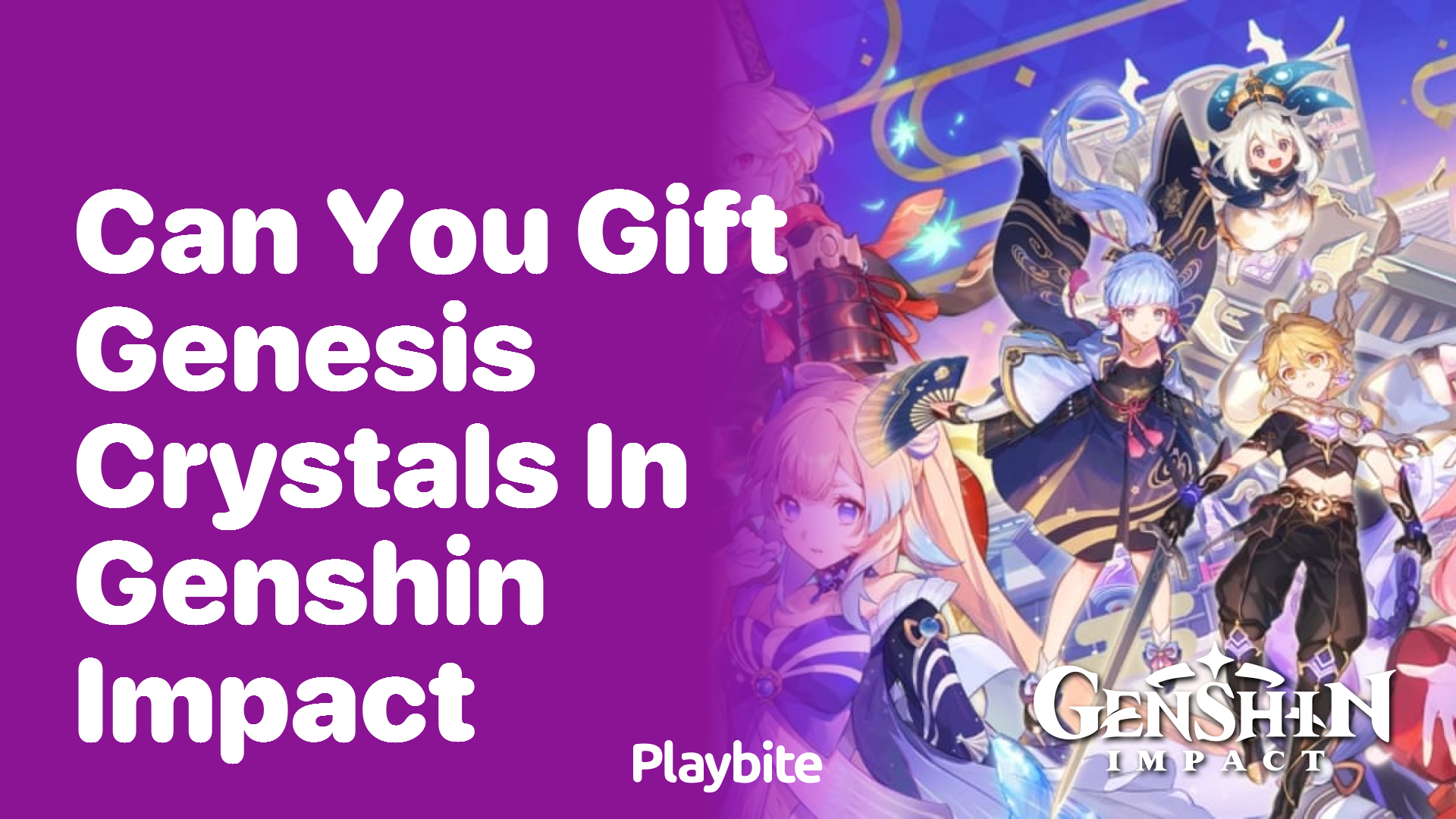 Can You Gift Genesis Crystals in Genshin Impact?