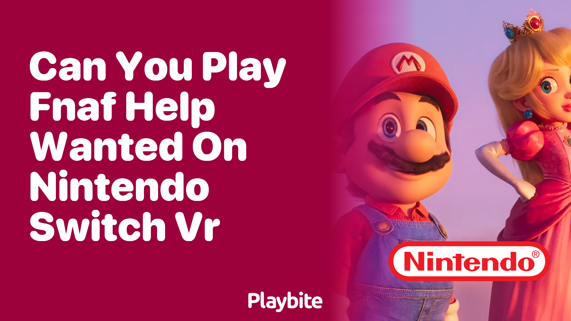 Can You Play FNAF Help Wanted on Nintendo Switch VR? - Playbite