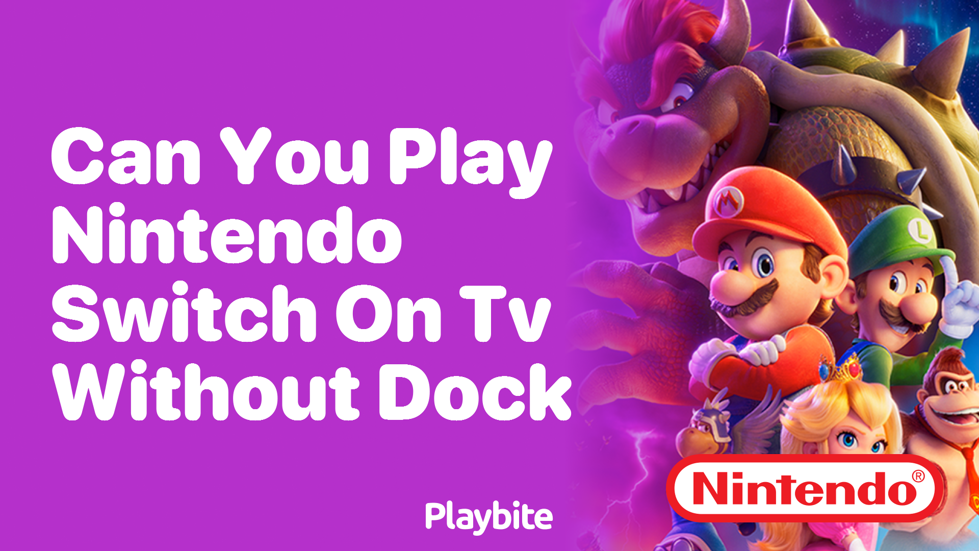 Can you play switch best sale on tv