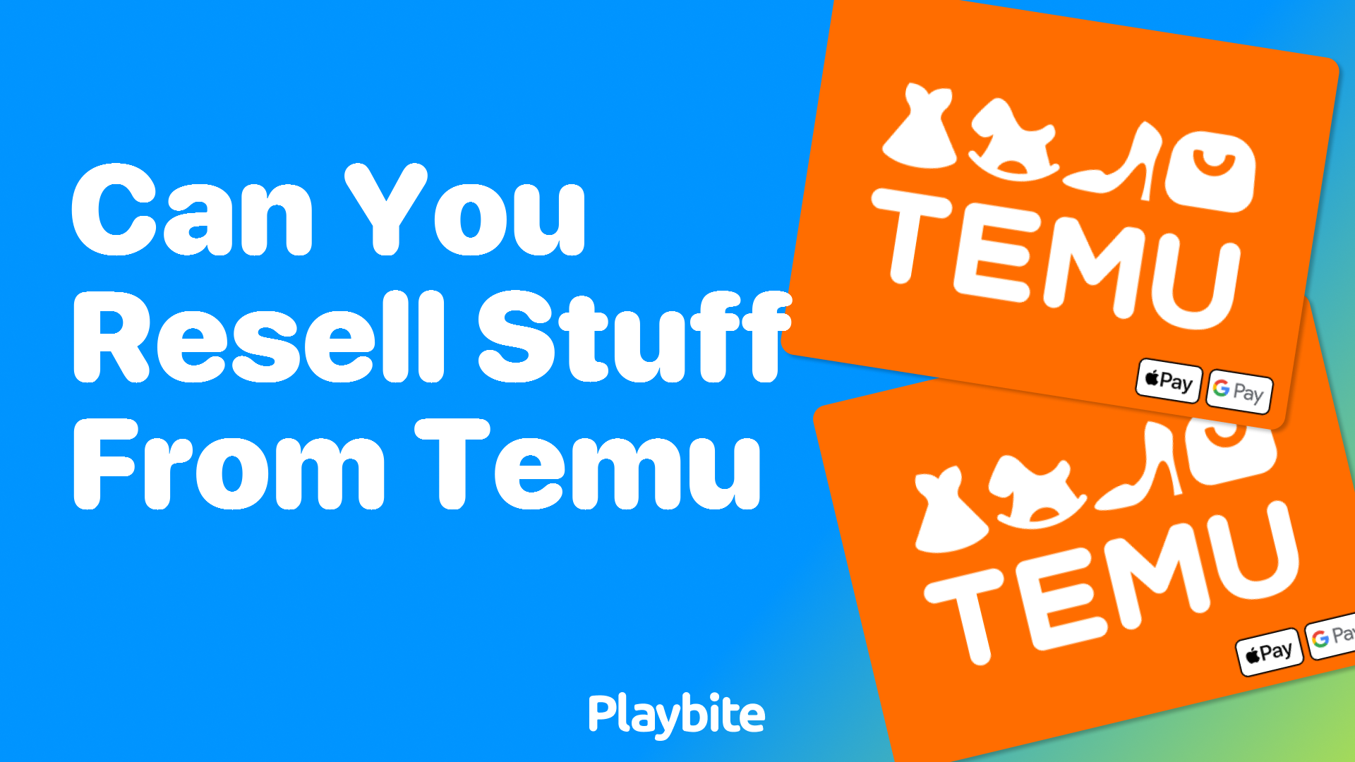 Can You Resell Stuff from Temu?