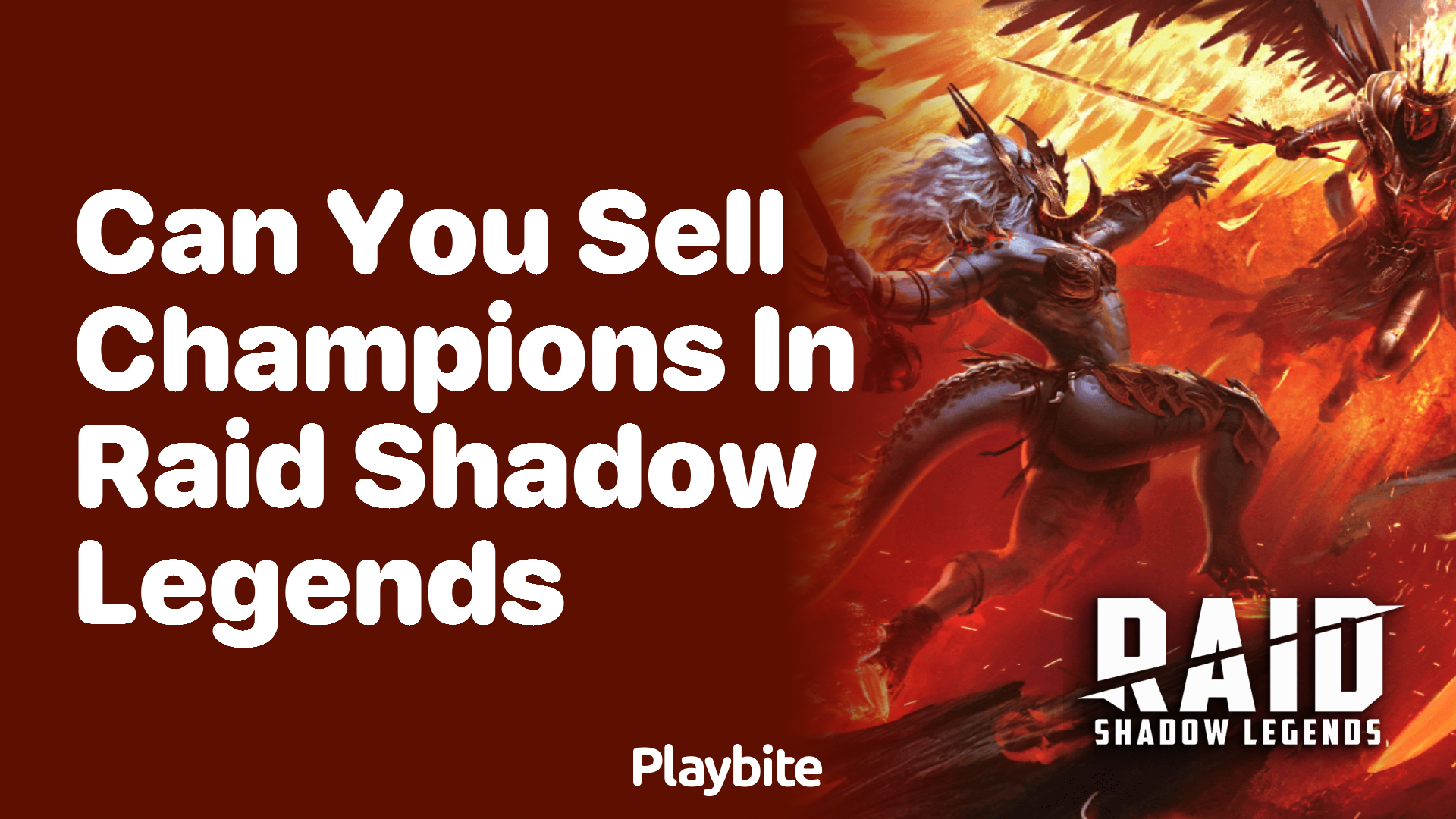 Can You Sell Champions in Raid Shadow Legends?