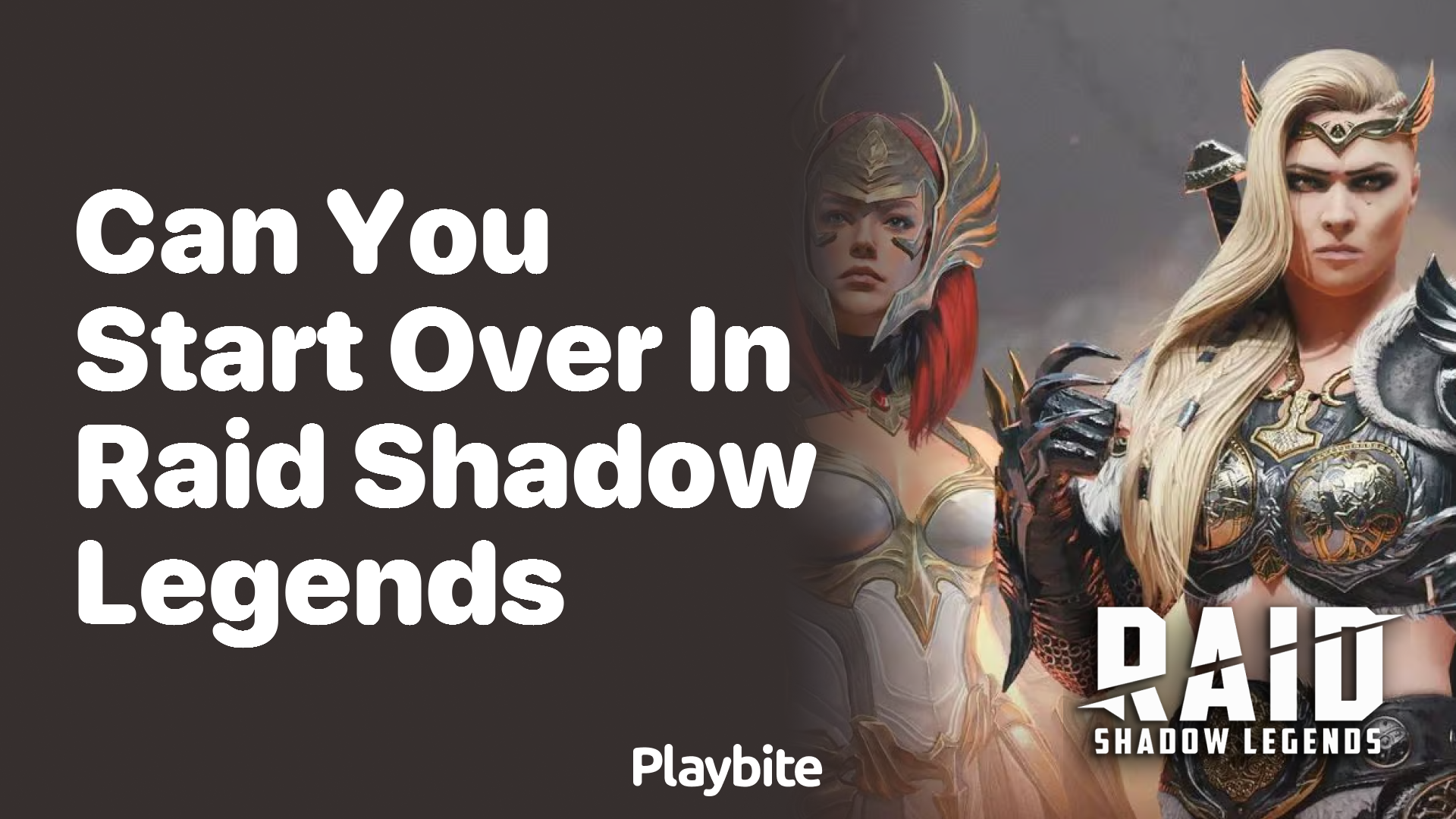 Can You Start Over in Raid Shadow Legends?