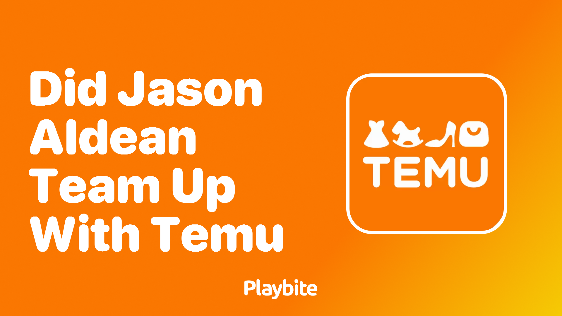 Did Jason Aldean Team Up With Temu?