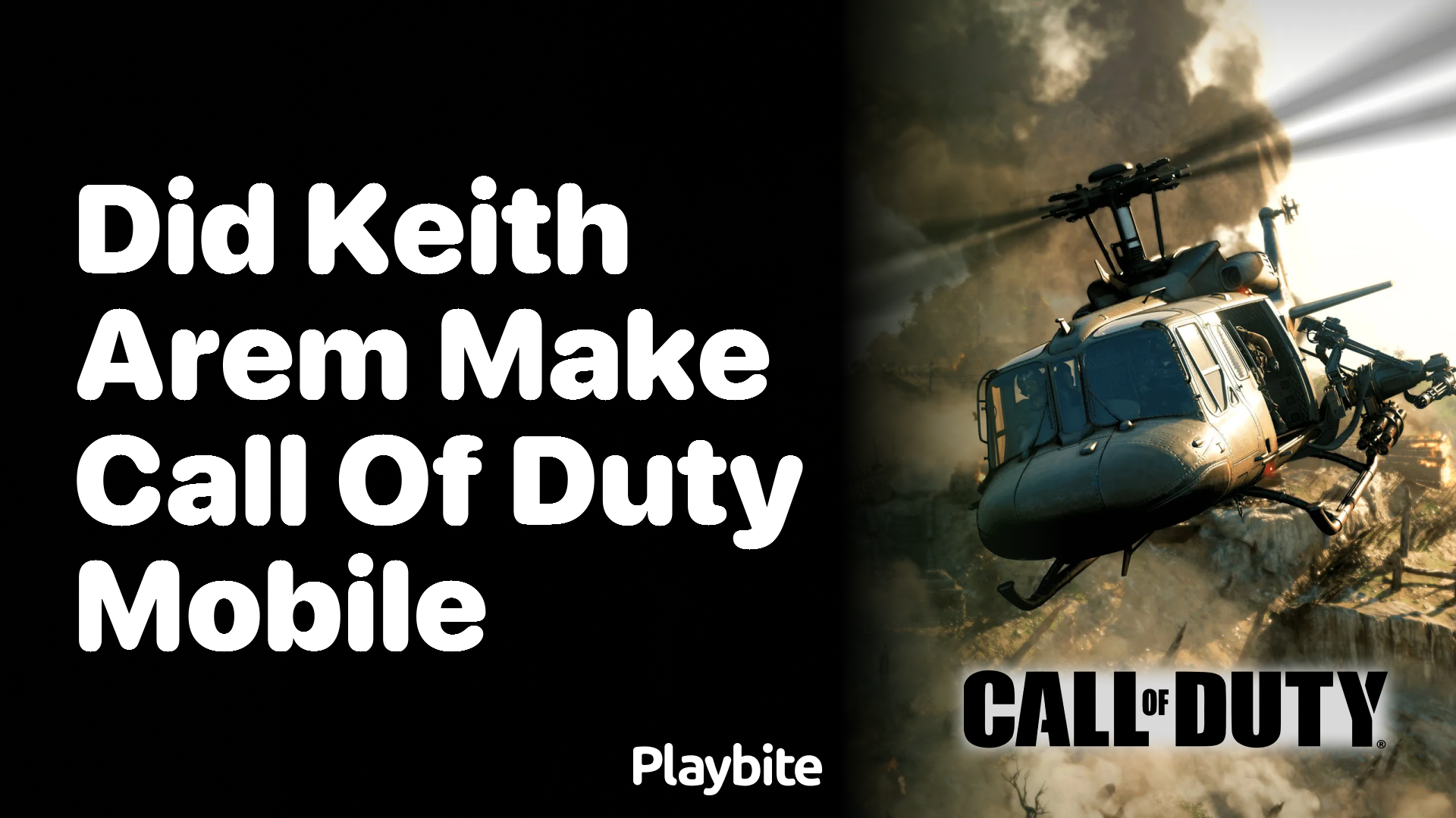 Did Keith Arem Make Call of Duty Mobile?