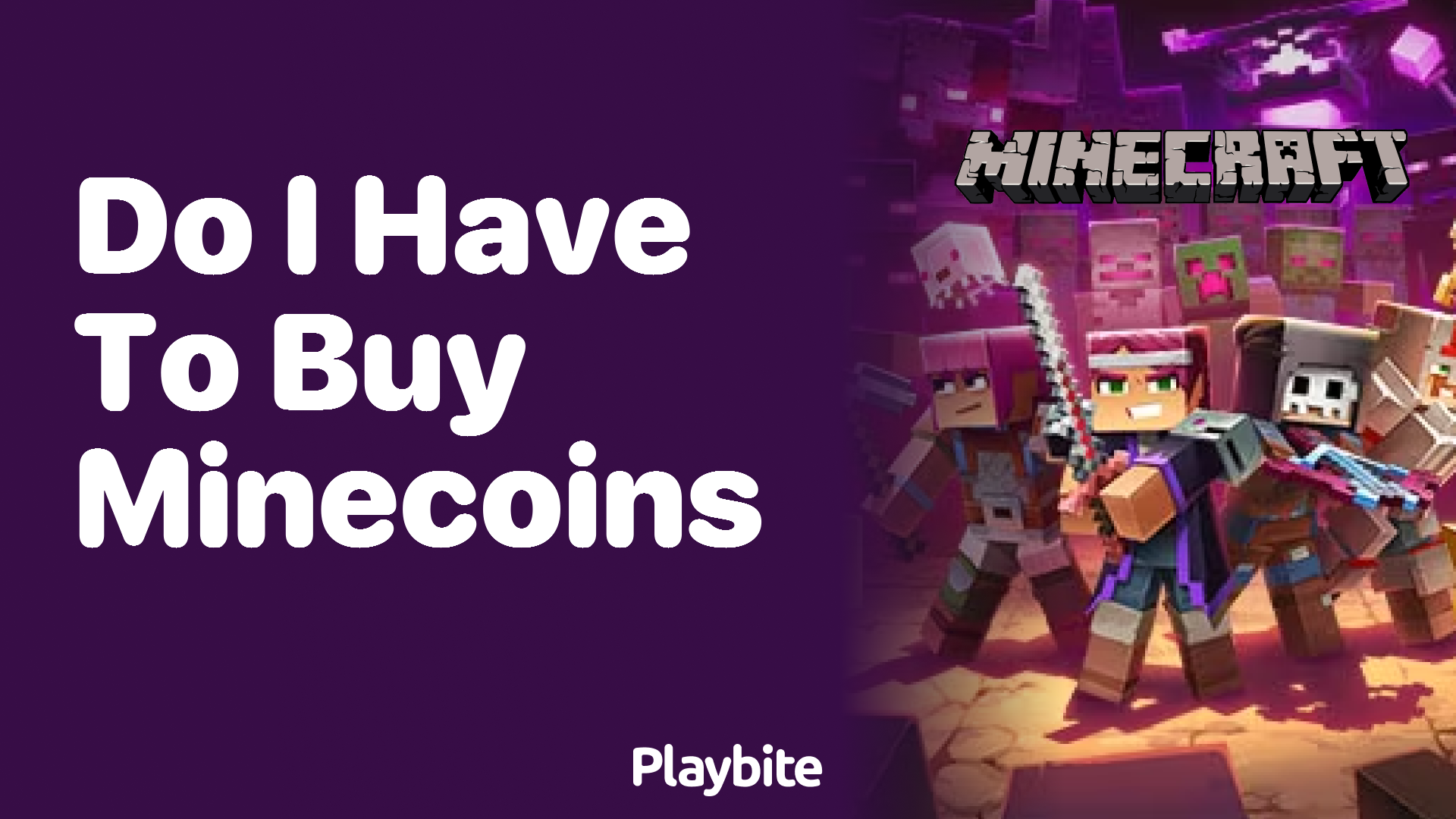 Do I Have to Buy Minecoins for Minecraft?