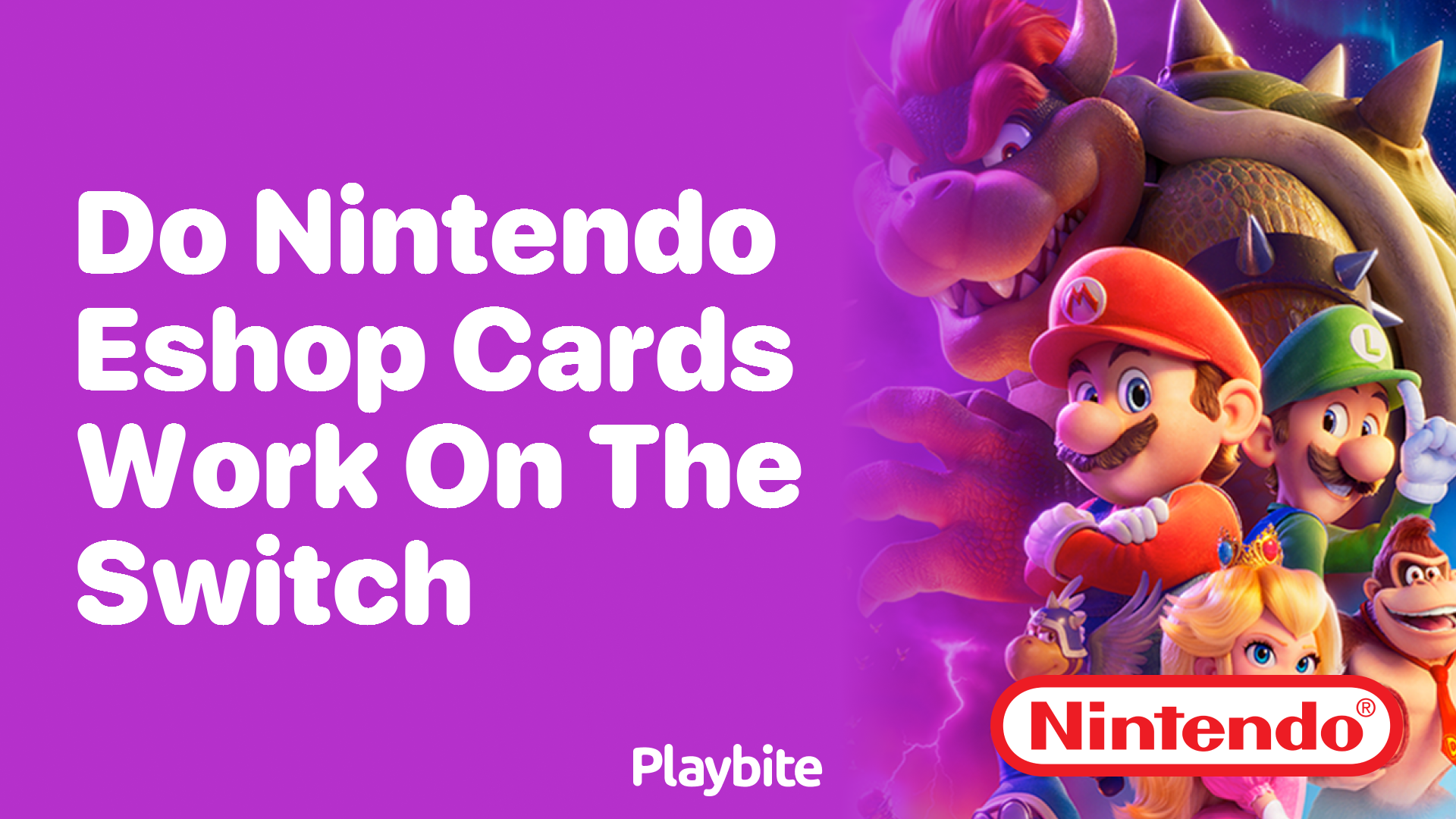 Do Nintendo eShop Cards Work on the Switch?