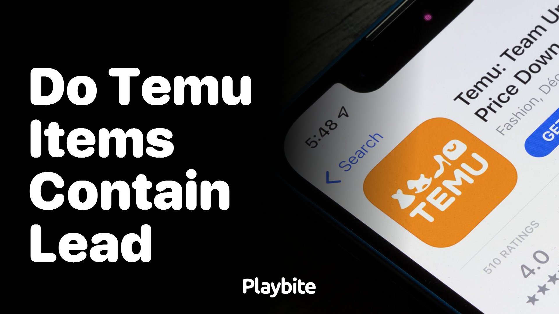 Do Items from Temu Contain Lead?