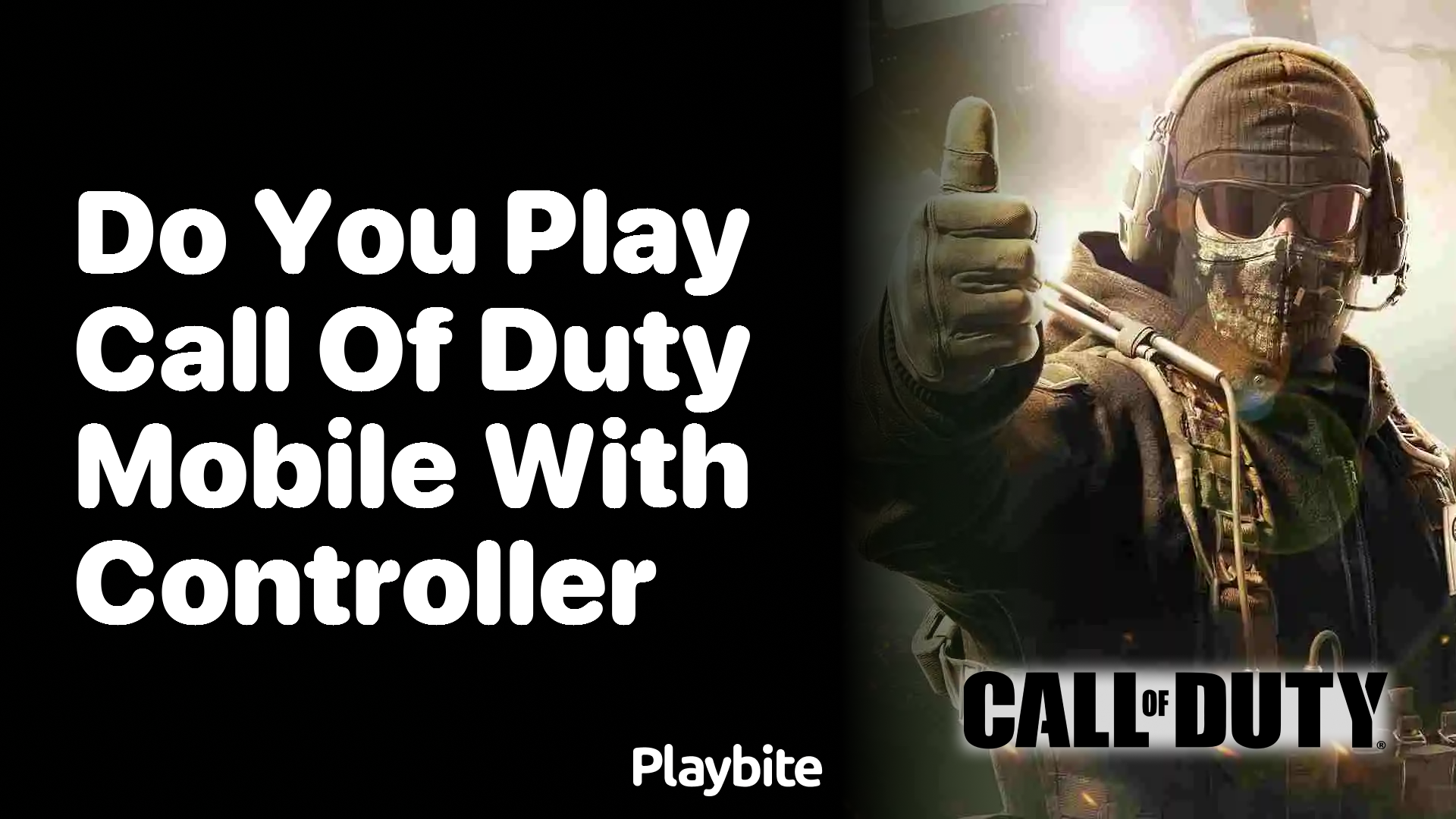 Do You Play Call of Duty Mobile with a Controller?