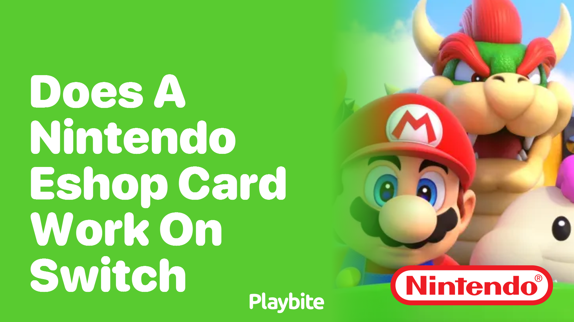 Does a Nintendo eShop Card Work on Switch?