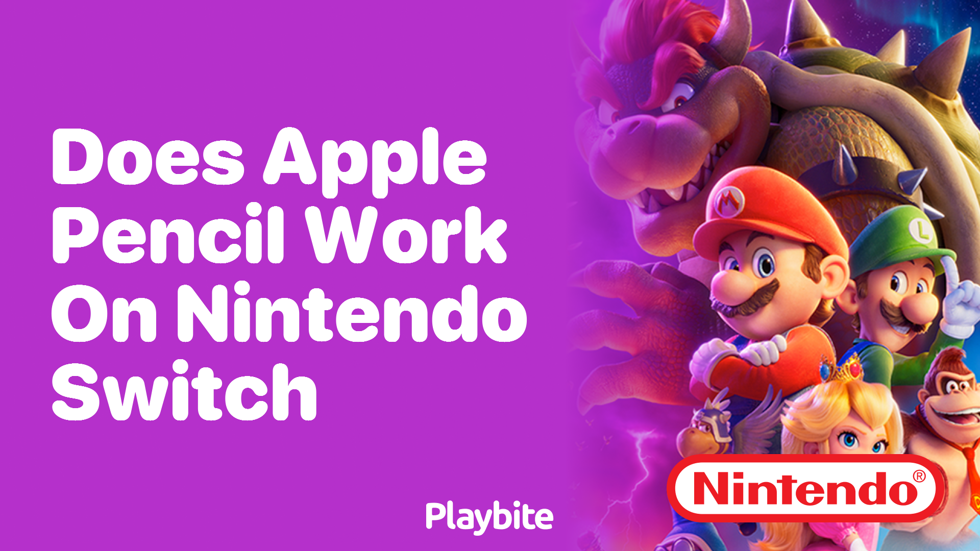 Does the Apple Pencil Work on the Nintendo Switch? - Playbite