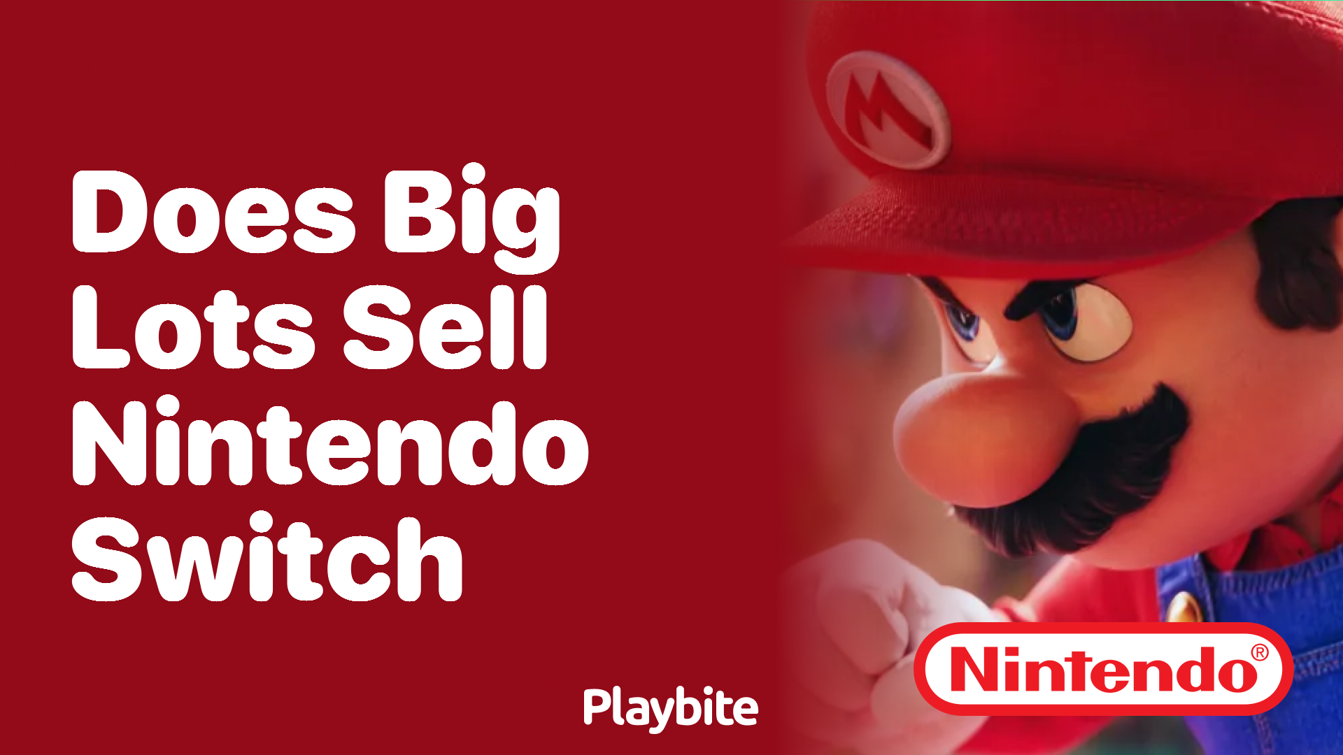 Does Big Lots Sell Nintendo Switch? Playbite